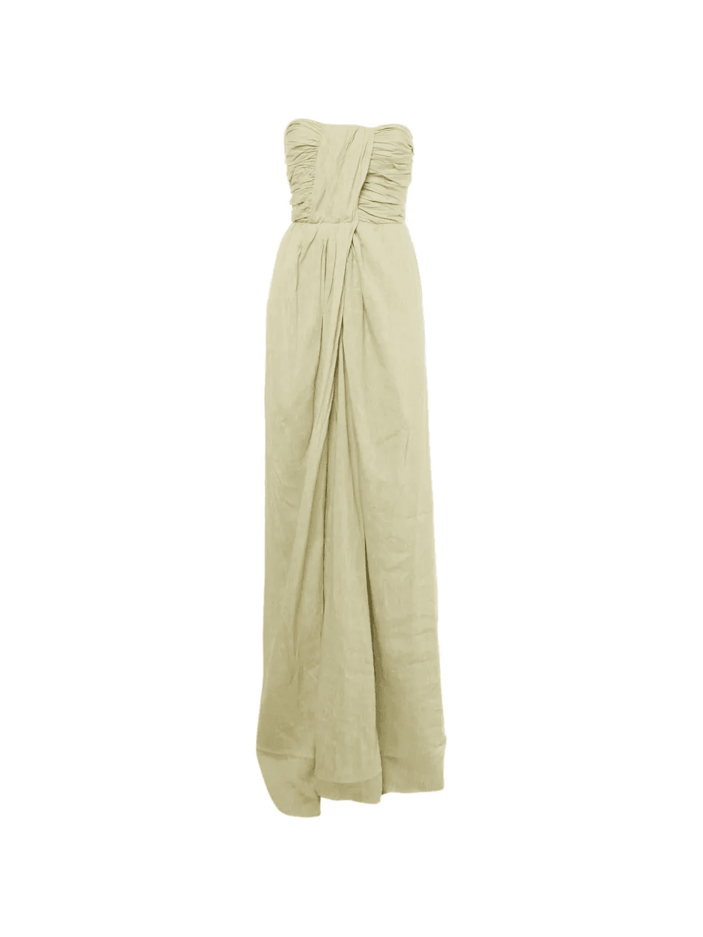 gathered strapless maxi dress - Image 1