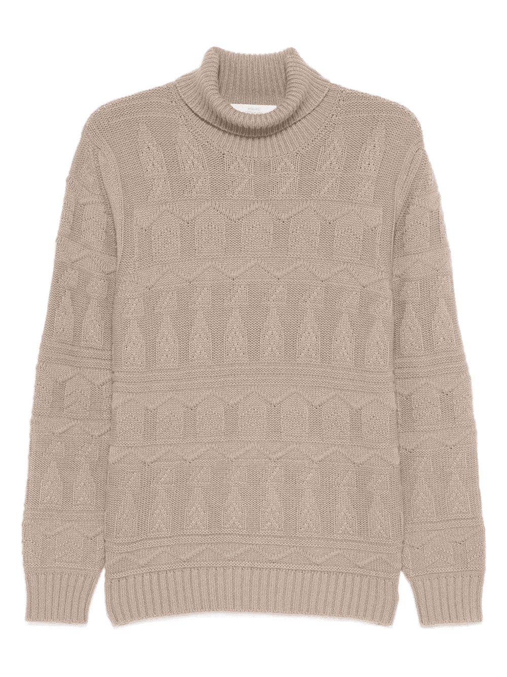 cable-knit turtleneck sweater - Image 1