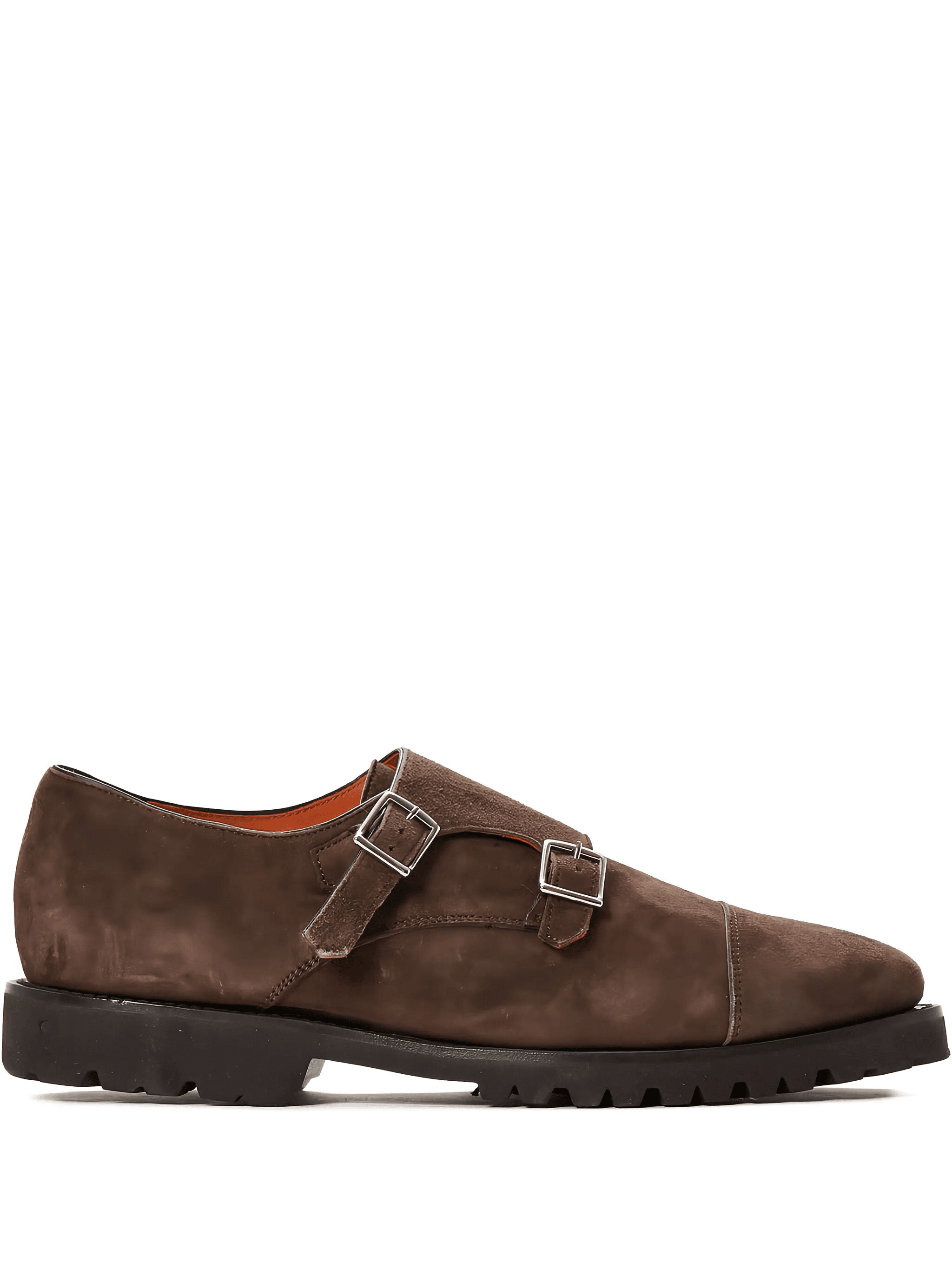 suede buckle-strap monk shoes - Image 1