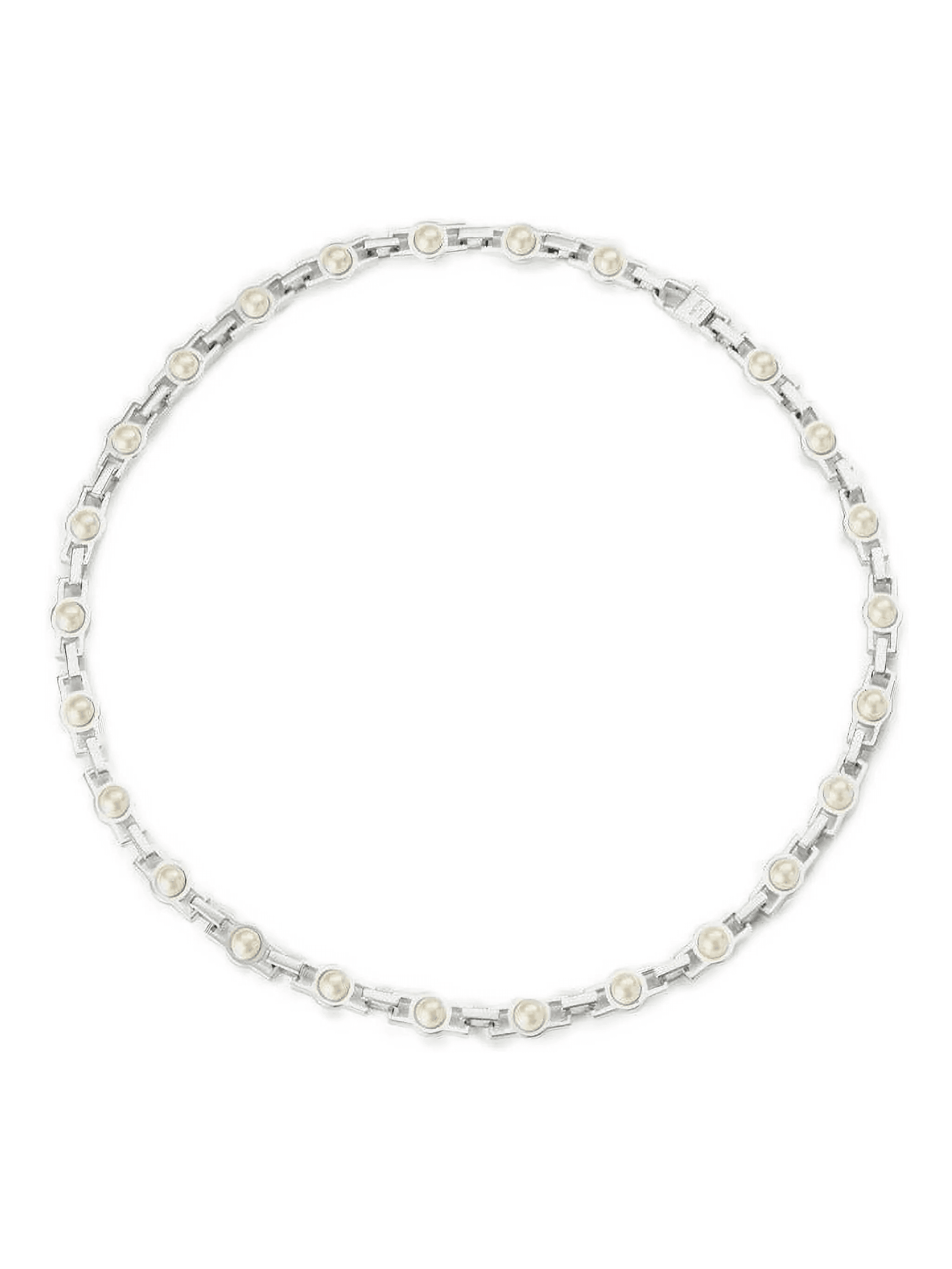 pearl-embellished chain necklace - Image 1