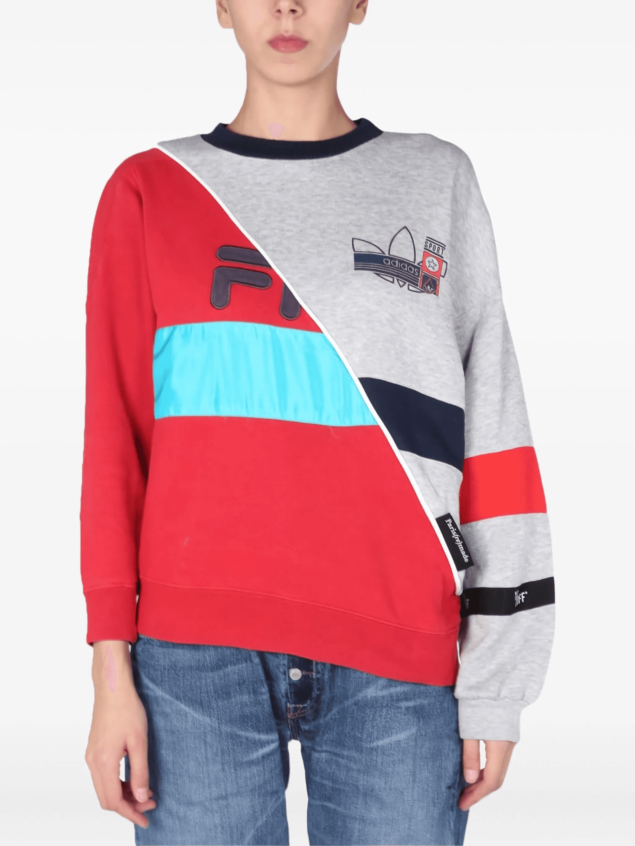 colourblock logo sweatshirt - Image 1
