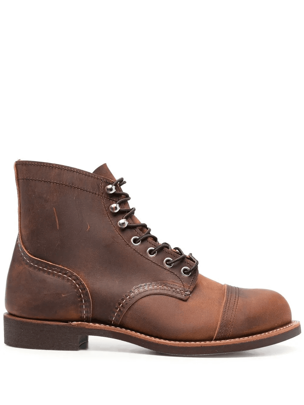 leather lace-up boots - Image 1