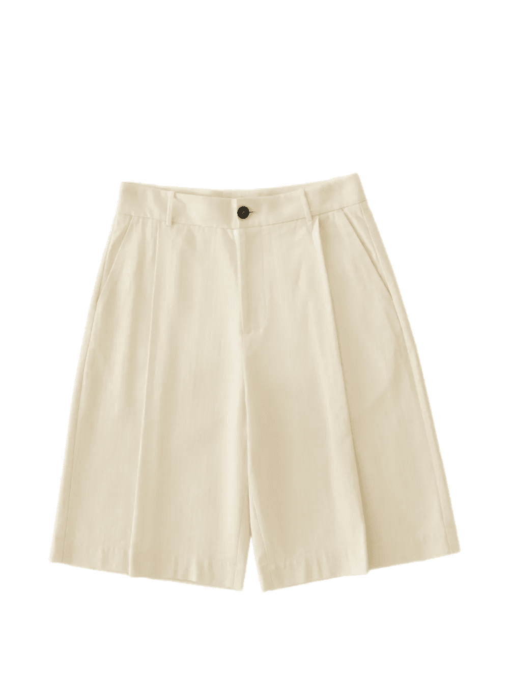 Fowld pleat herringbone shorts - Image 1