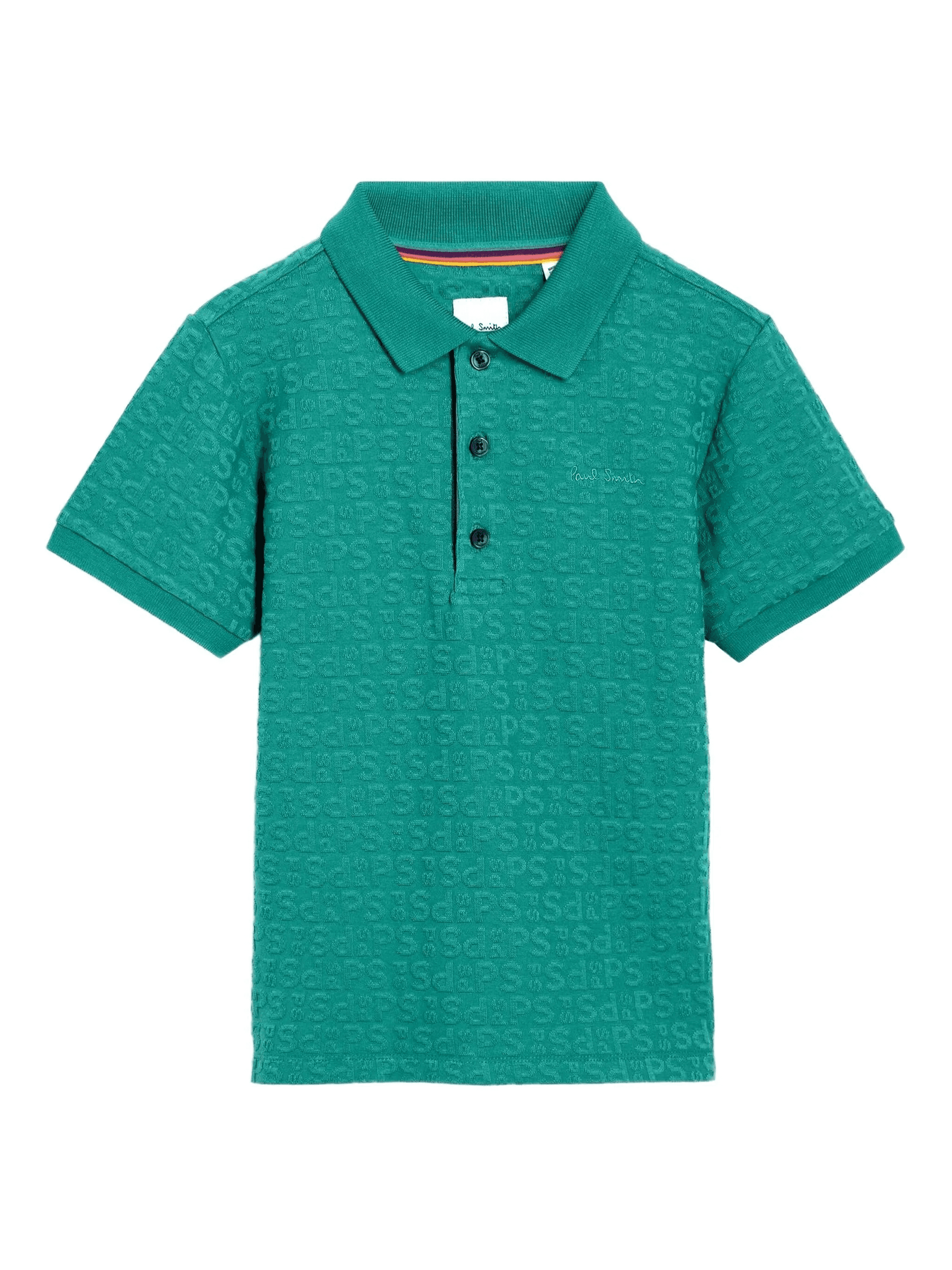 logo-pattern polo top - Image 1