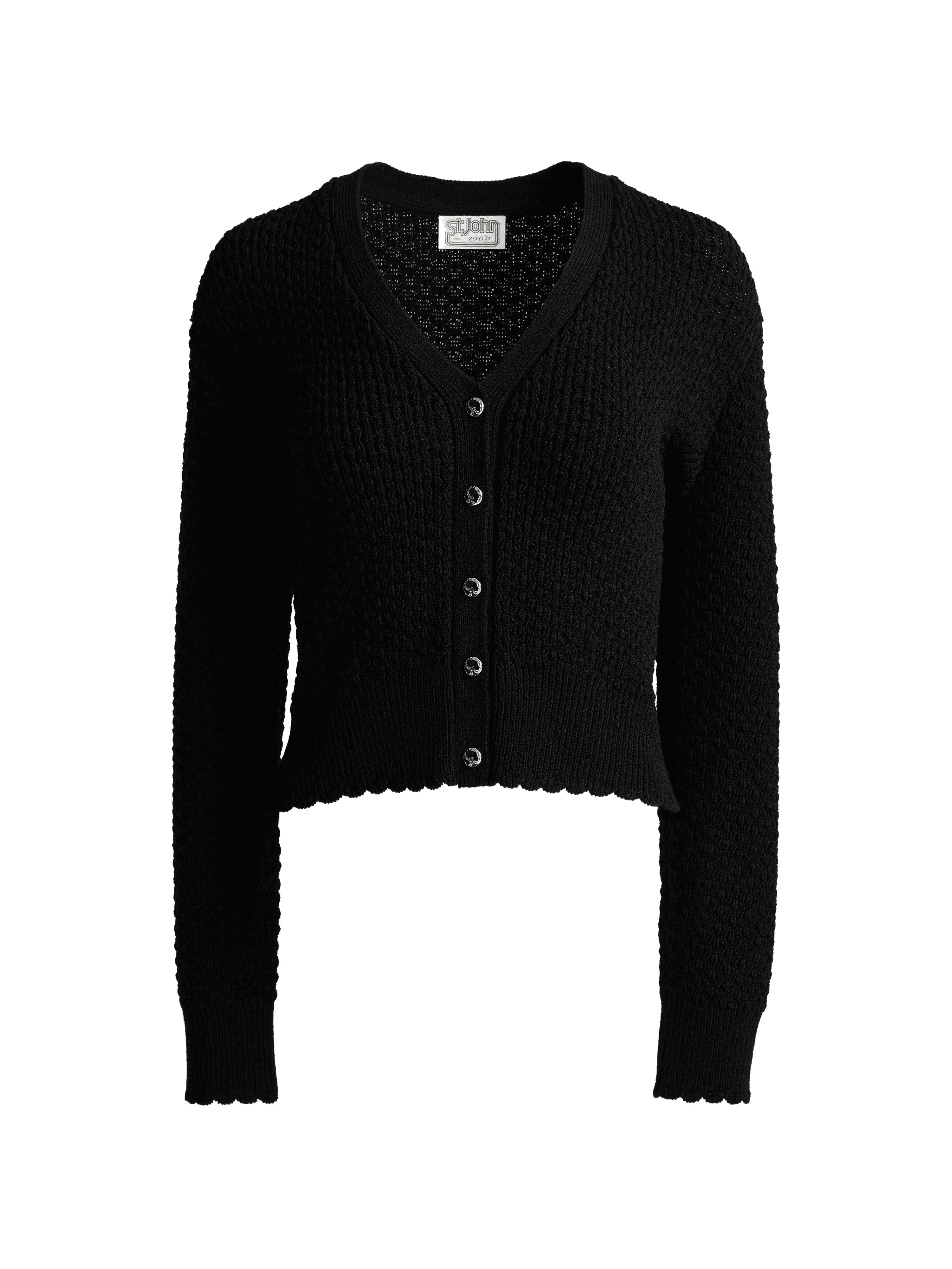 crepe knit cardigan - Image 1