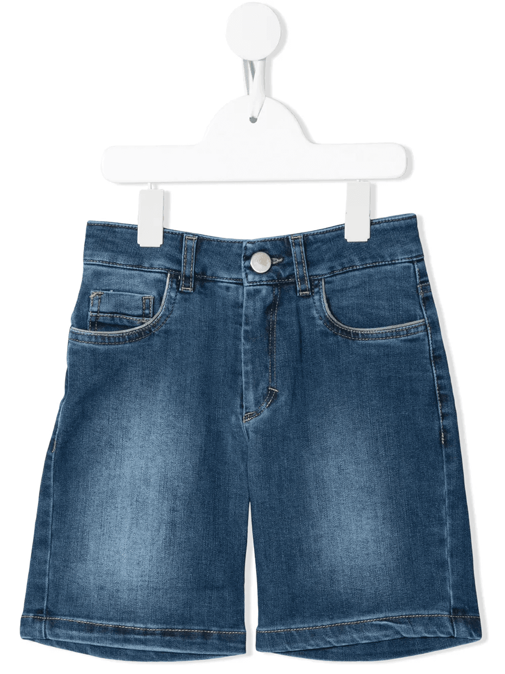 mid-rise denim shorts - Image 1