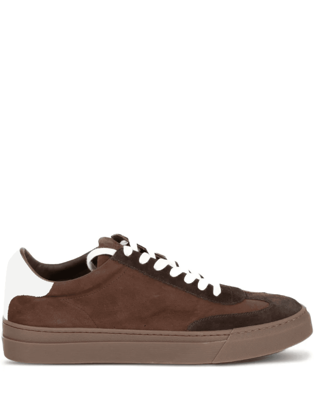 panelled suede sneakers - Image 1