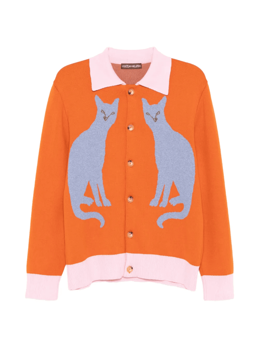 graphic cotton cardigan - Image 1