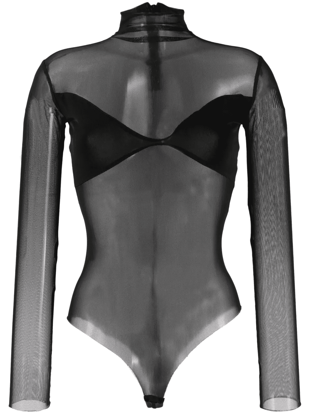 panelled mesh bodysuit - Image 1