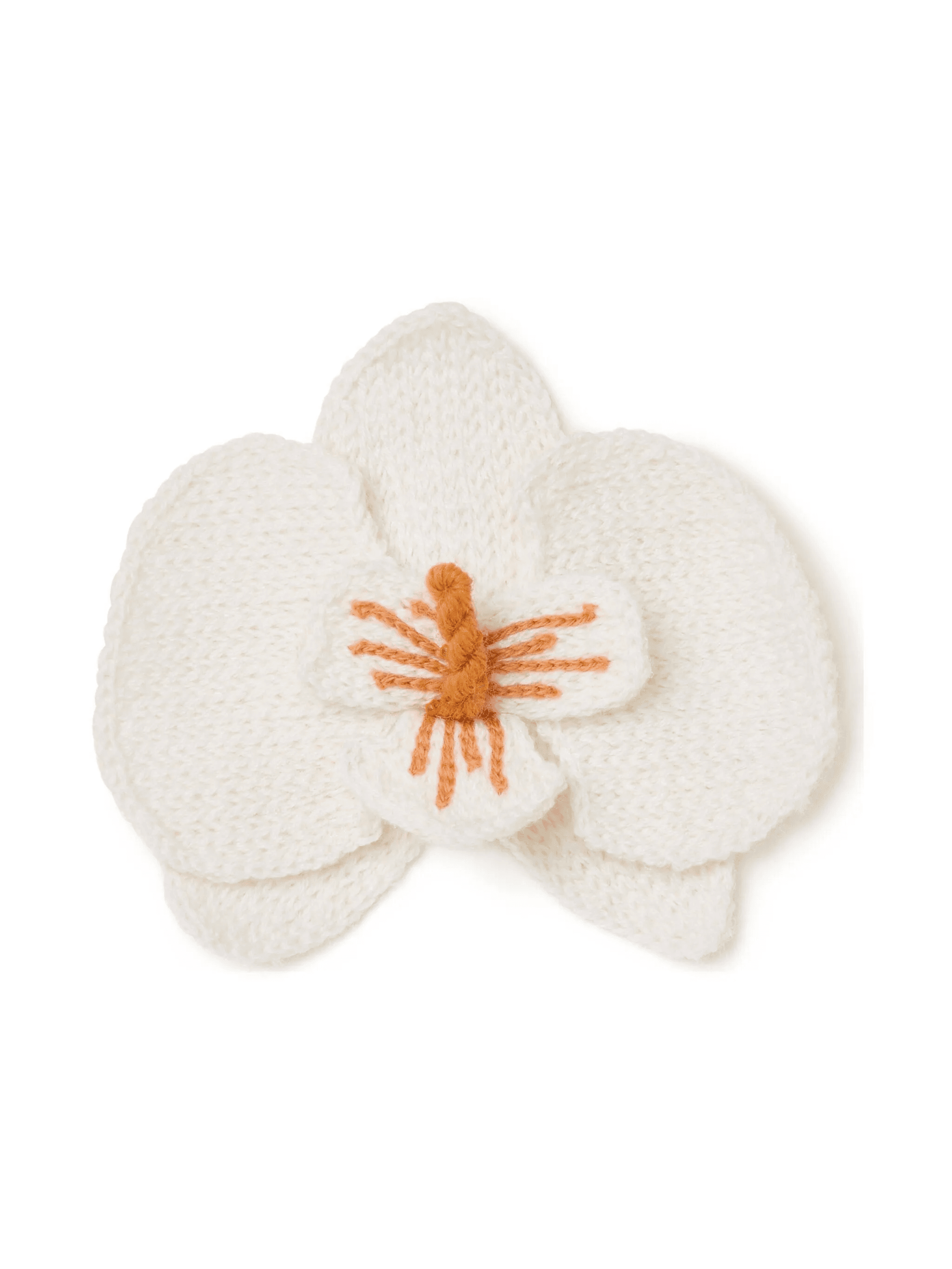 Orchid embroidered brooch - Image 1