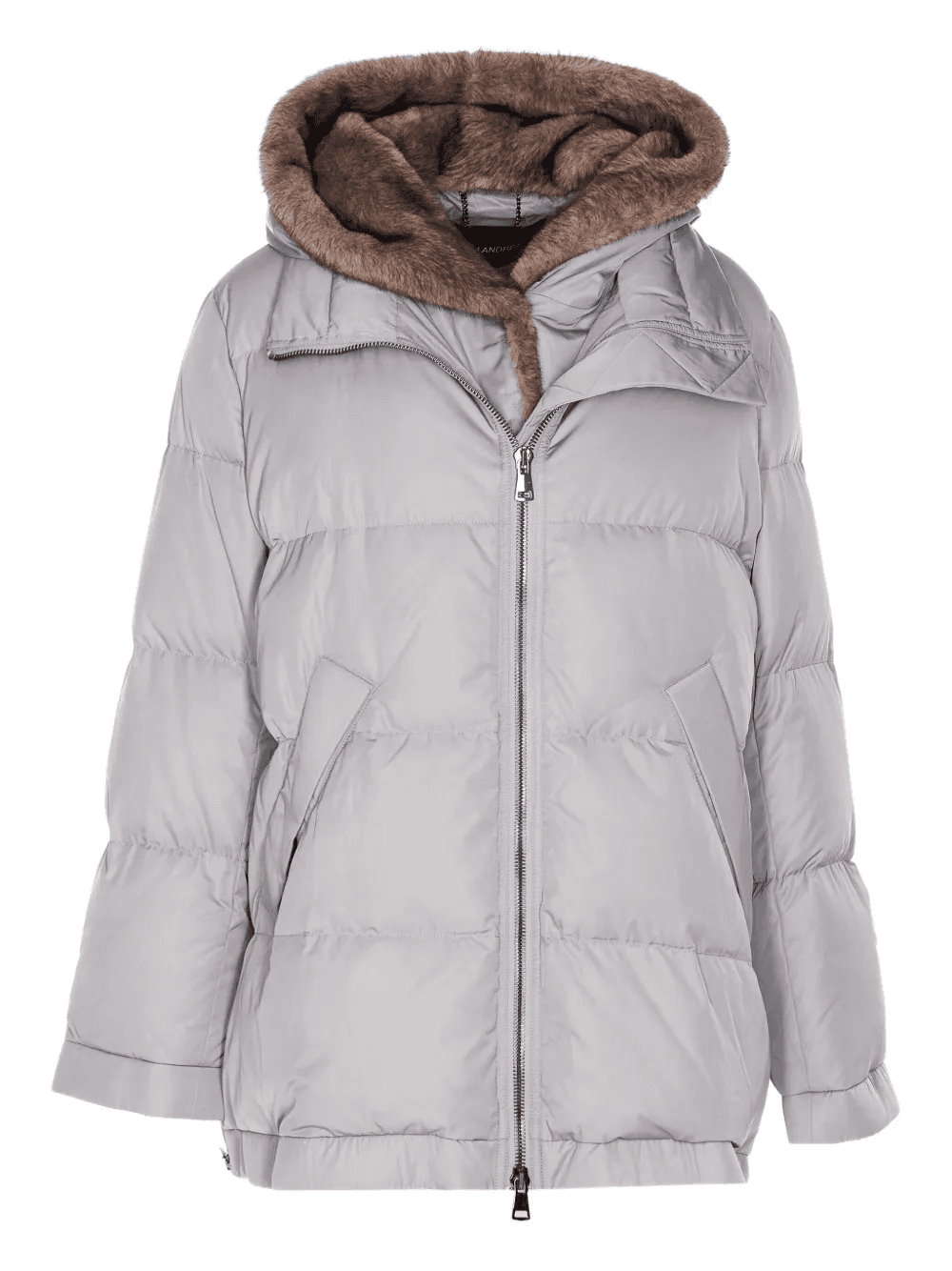 faux-fur hood parka coat - Image 1