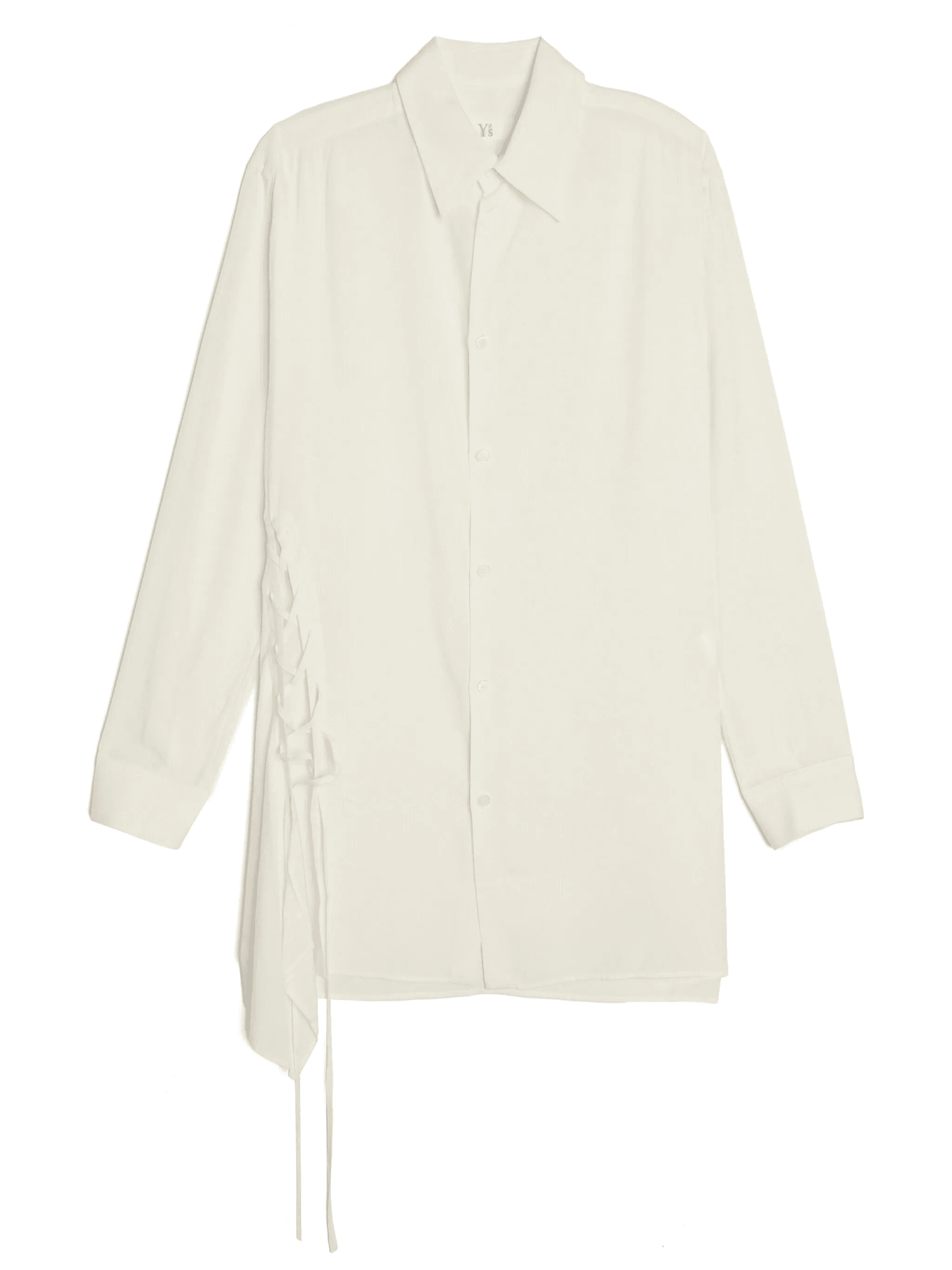 lace-up detailing shirt - Image 1