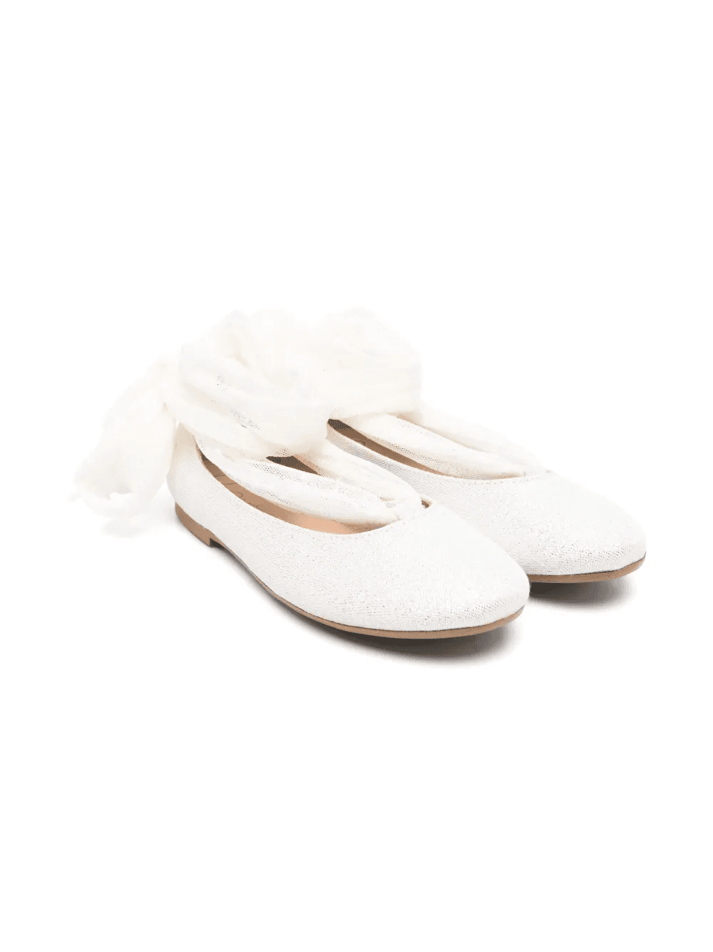 lurex-embellished ballet flats - Image 1