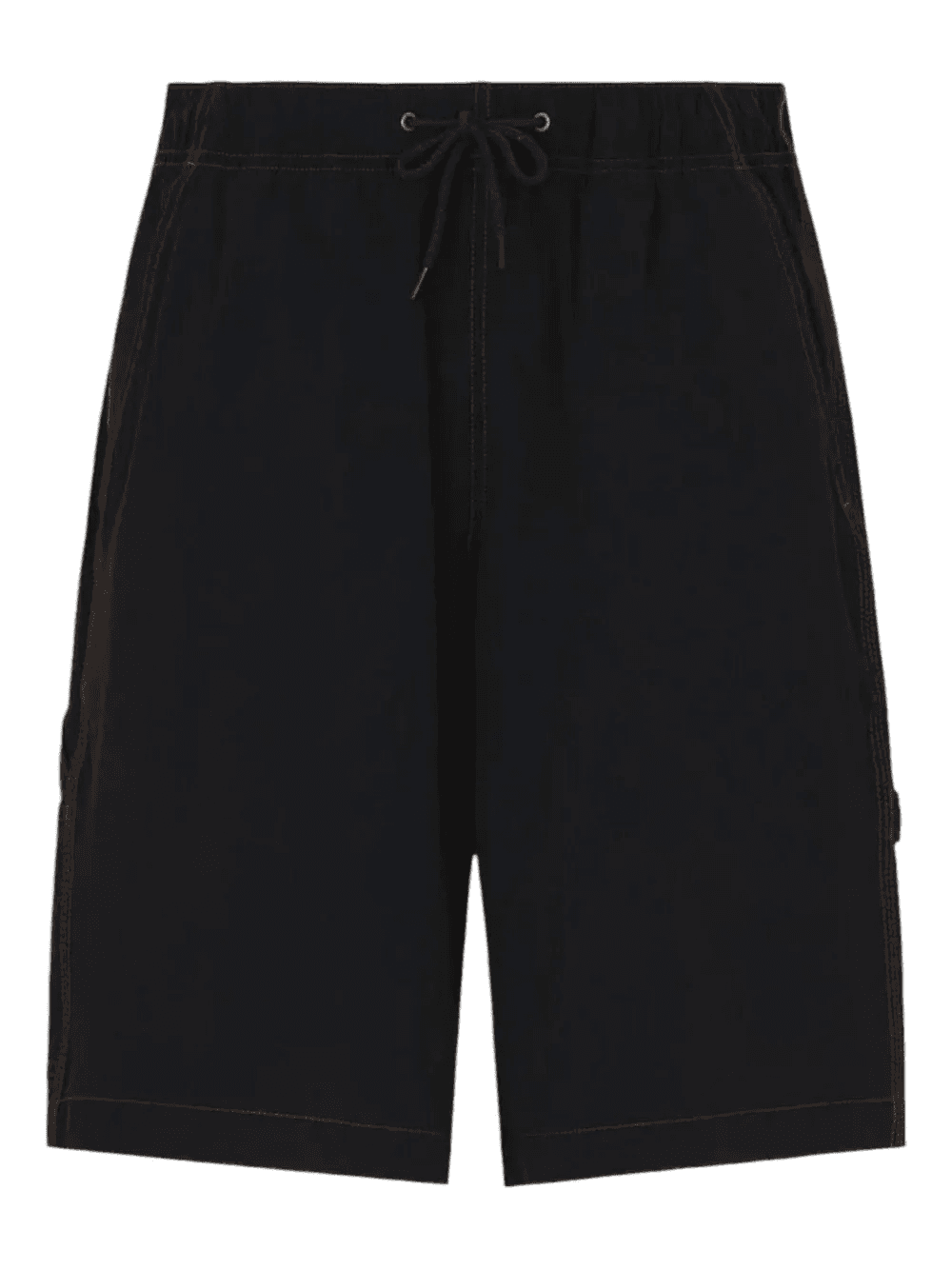 drawstring-waist stitching shorts - Image 1