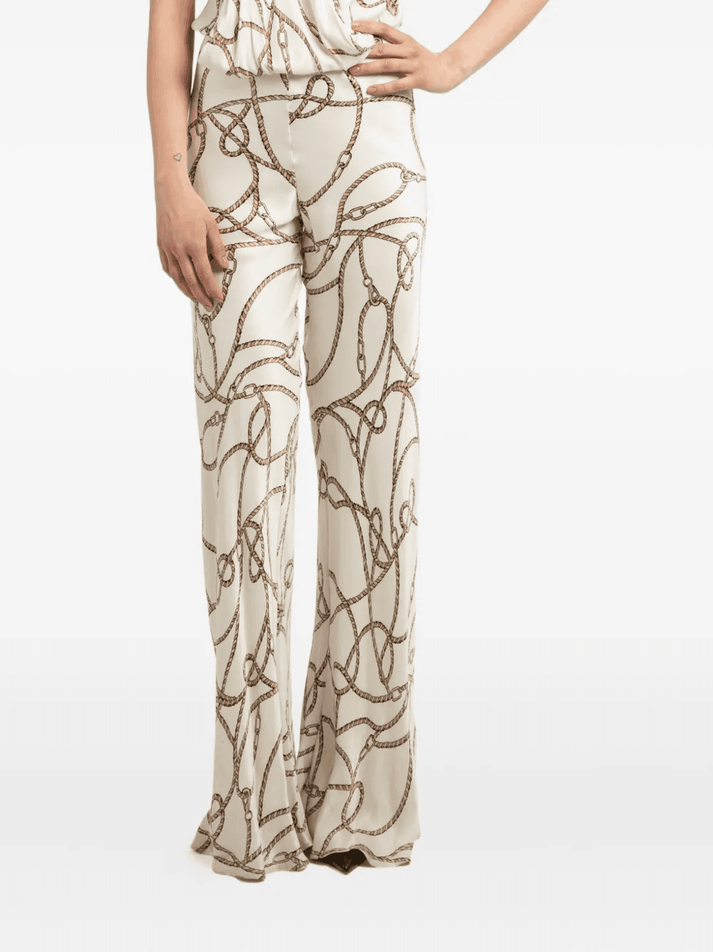 chain-print trousers - Image 1