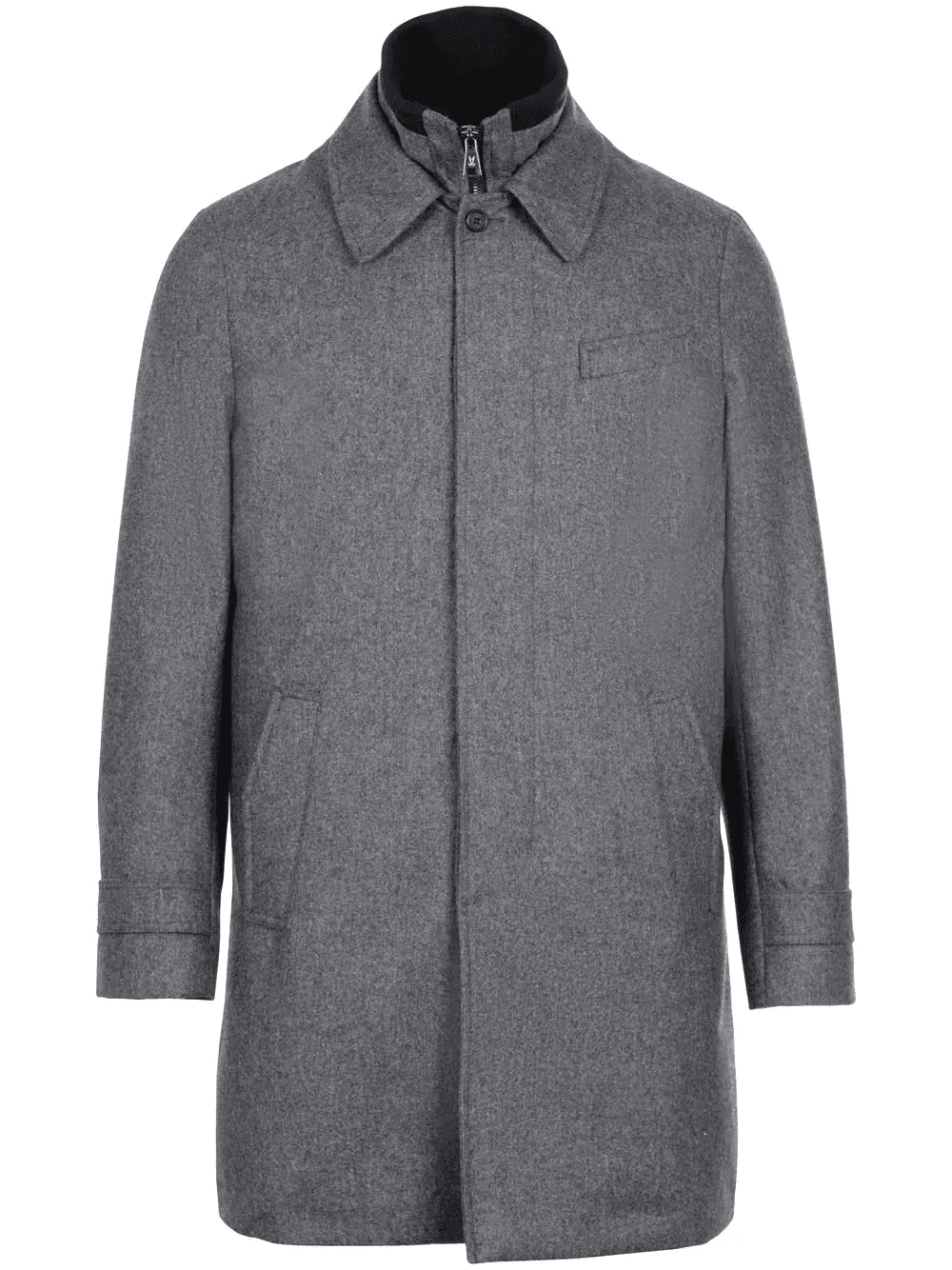 down-lined wool coat - Image 1