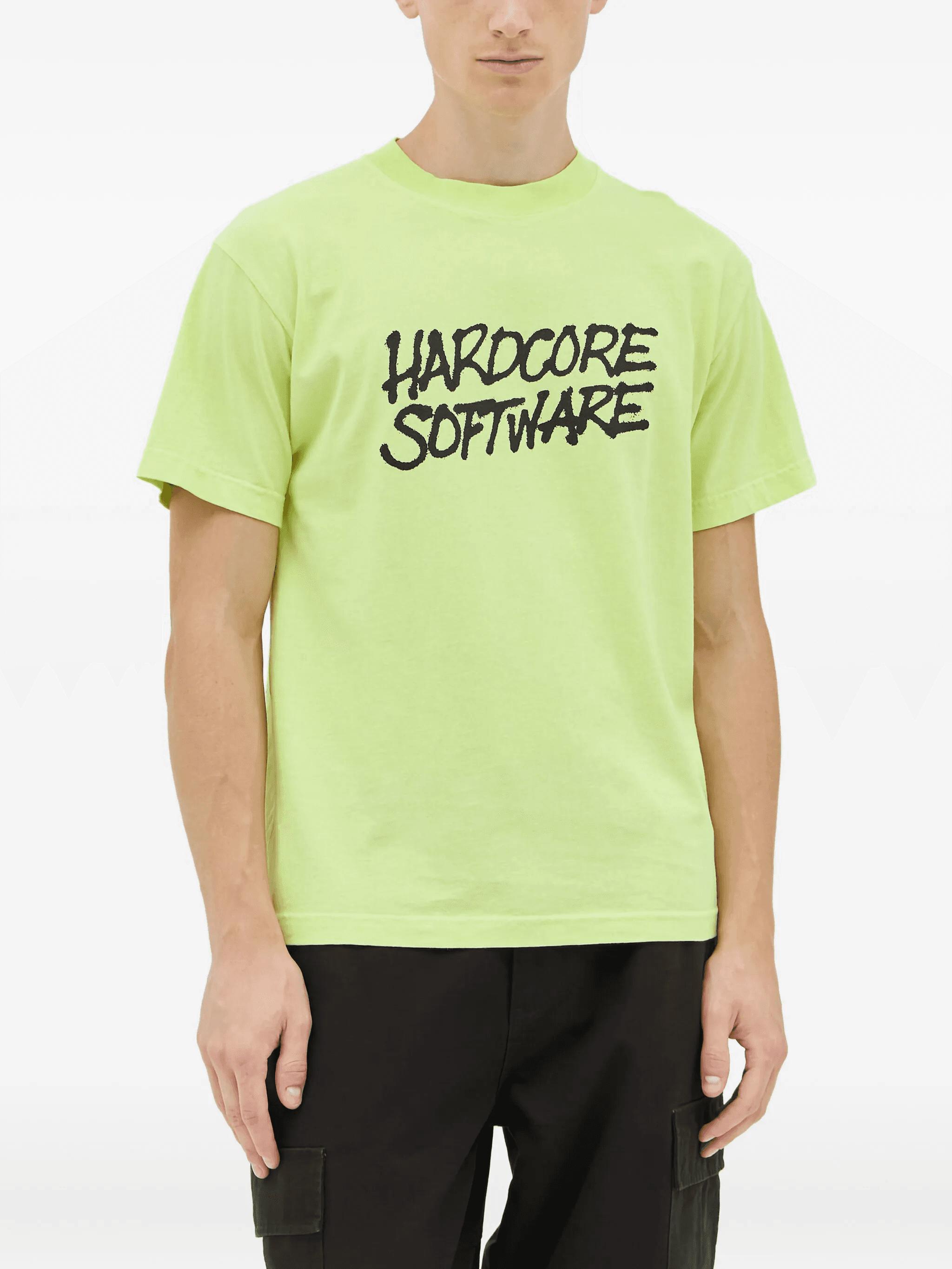 slogan-print crew-neck T-shirt - Image 1