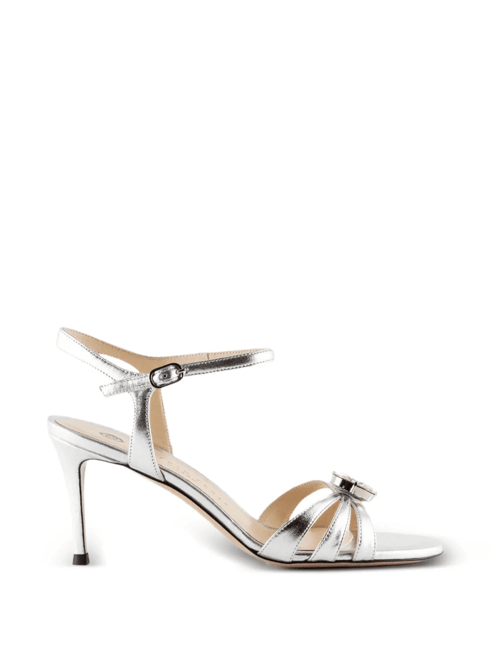 80MM Sophie Luxor crystal jewel metallic leather sandals - Image 1