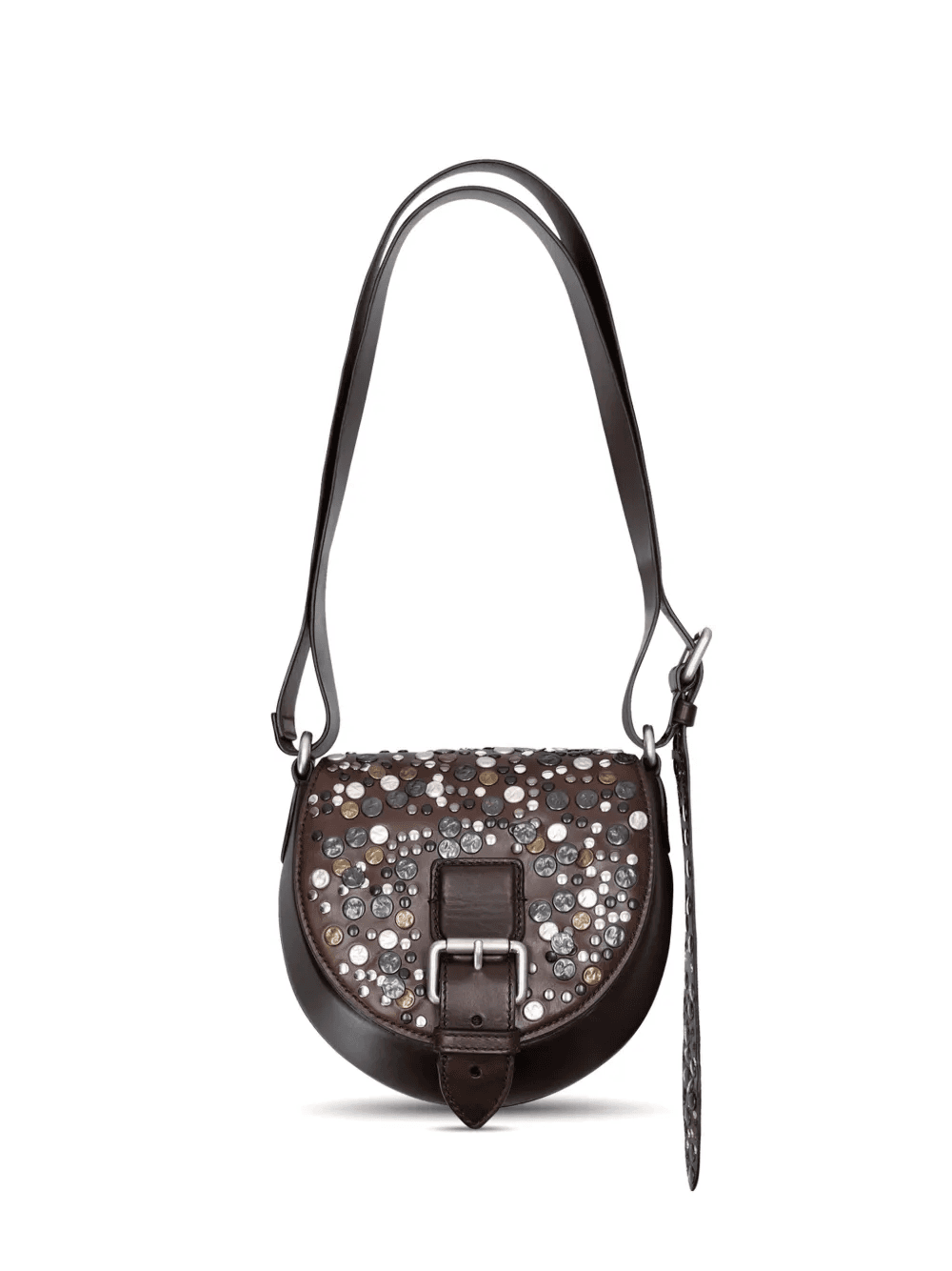 embellished buckle messenger bag - Image 1