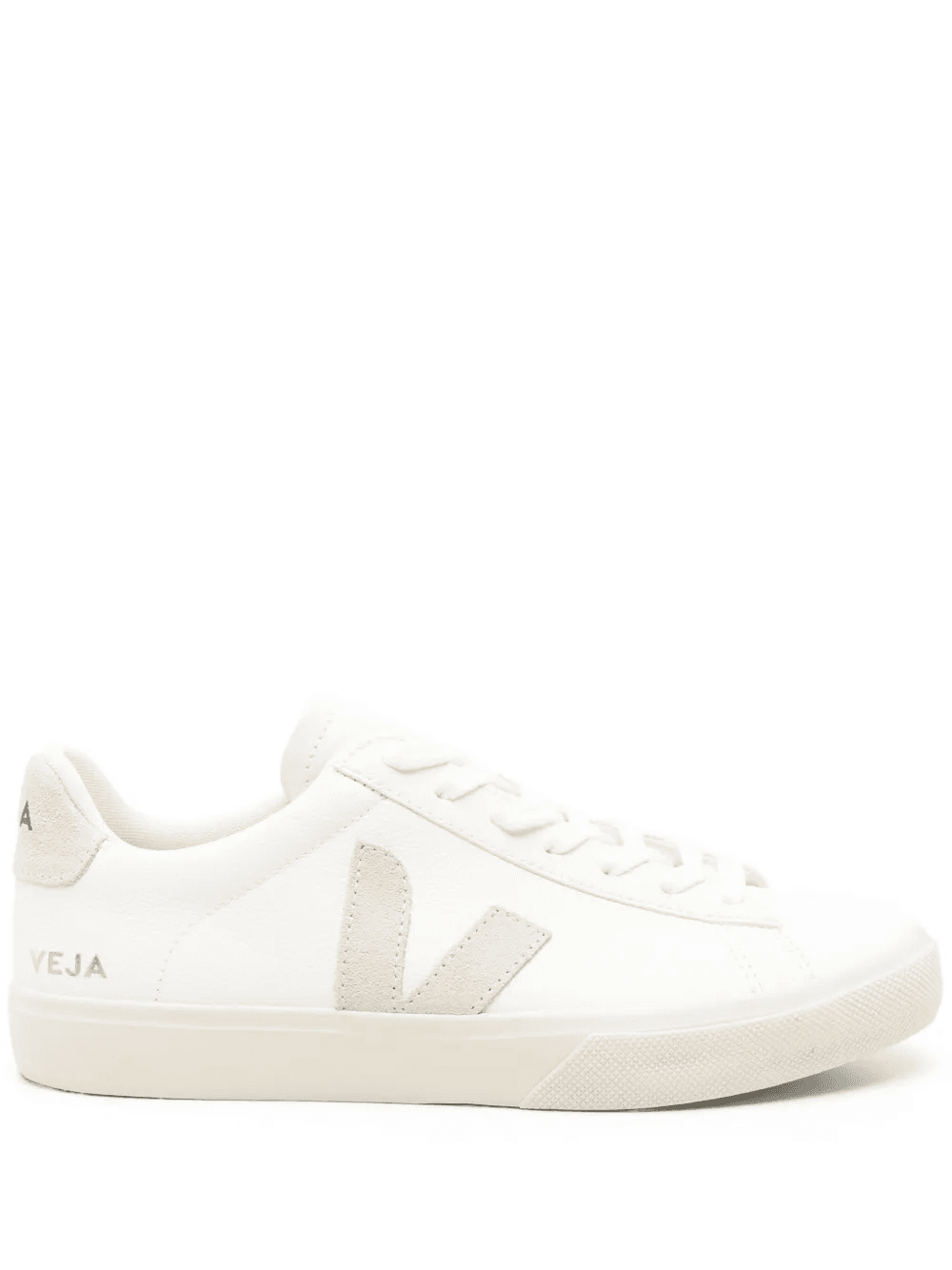 white leather logo sneakers - Image 1