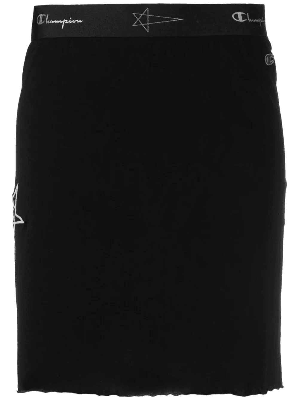 logo-embroidered straight skirt - Image 1