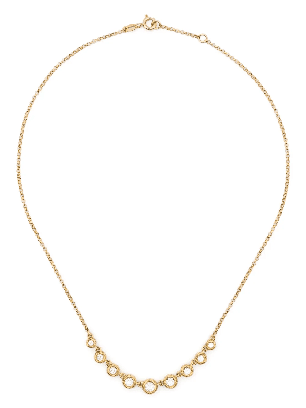 18kt yellow gold Cabo diamond necklace - Image 1
