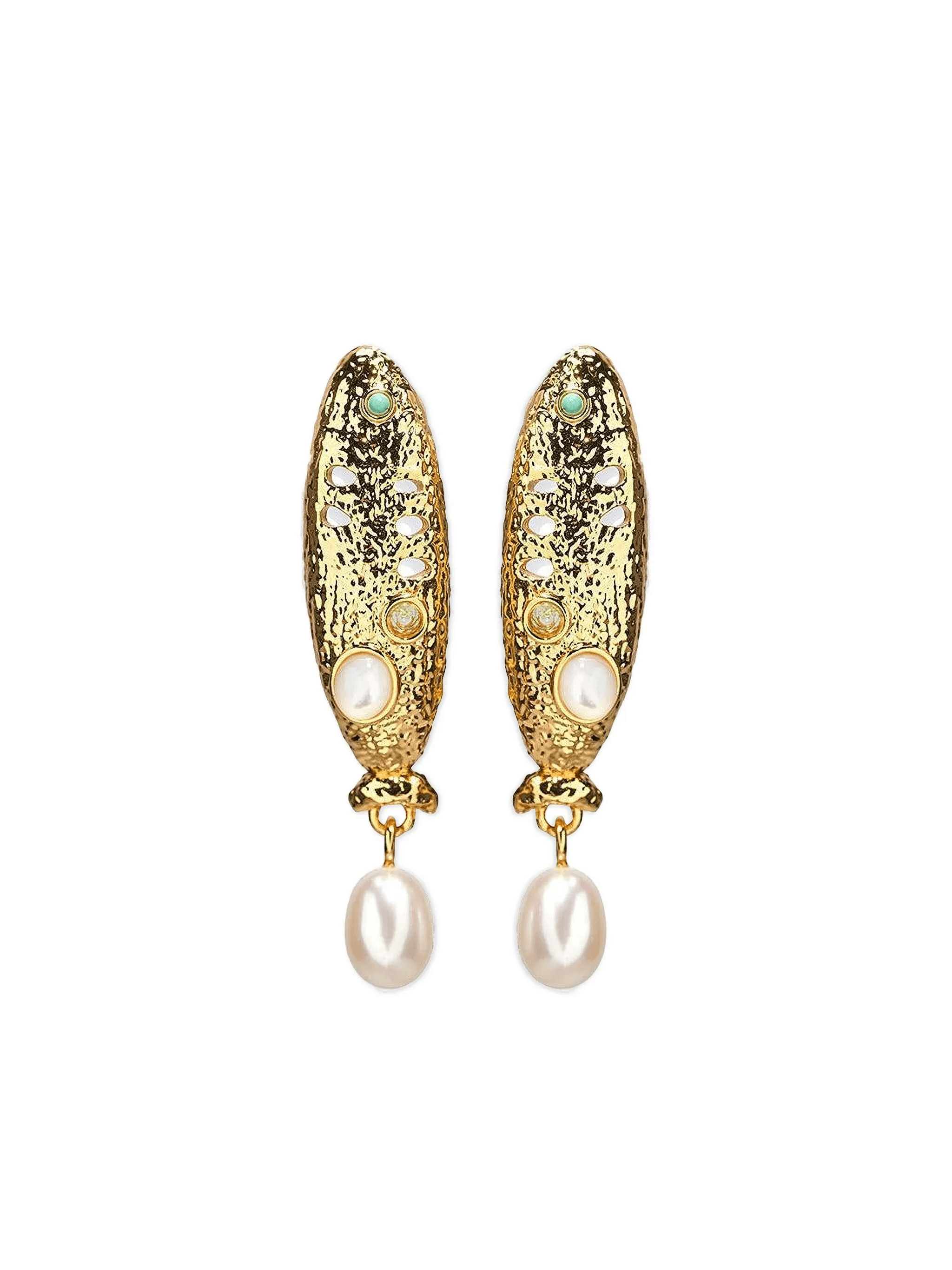 Sardina pearl drop earrings - Image 1