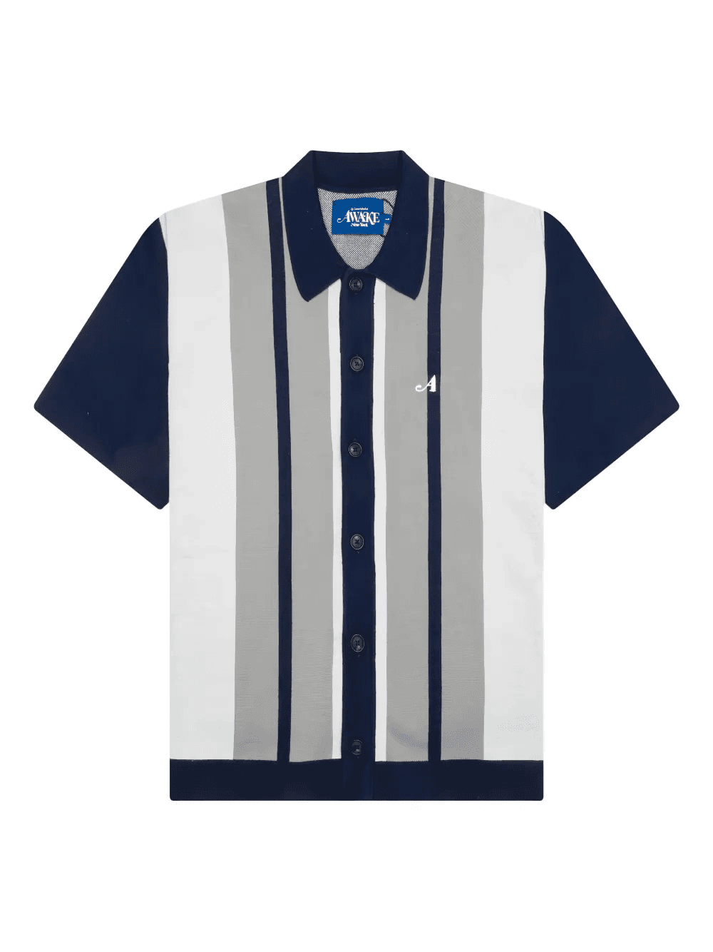 knit camp-collar shirt - Image 1