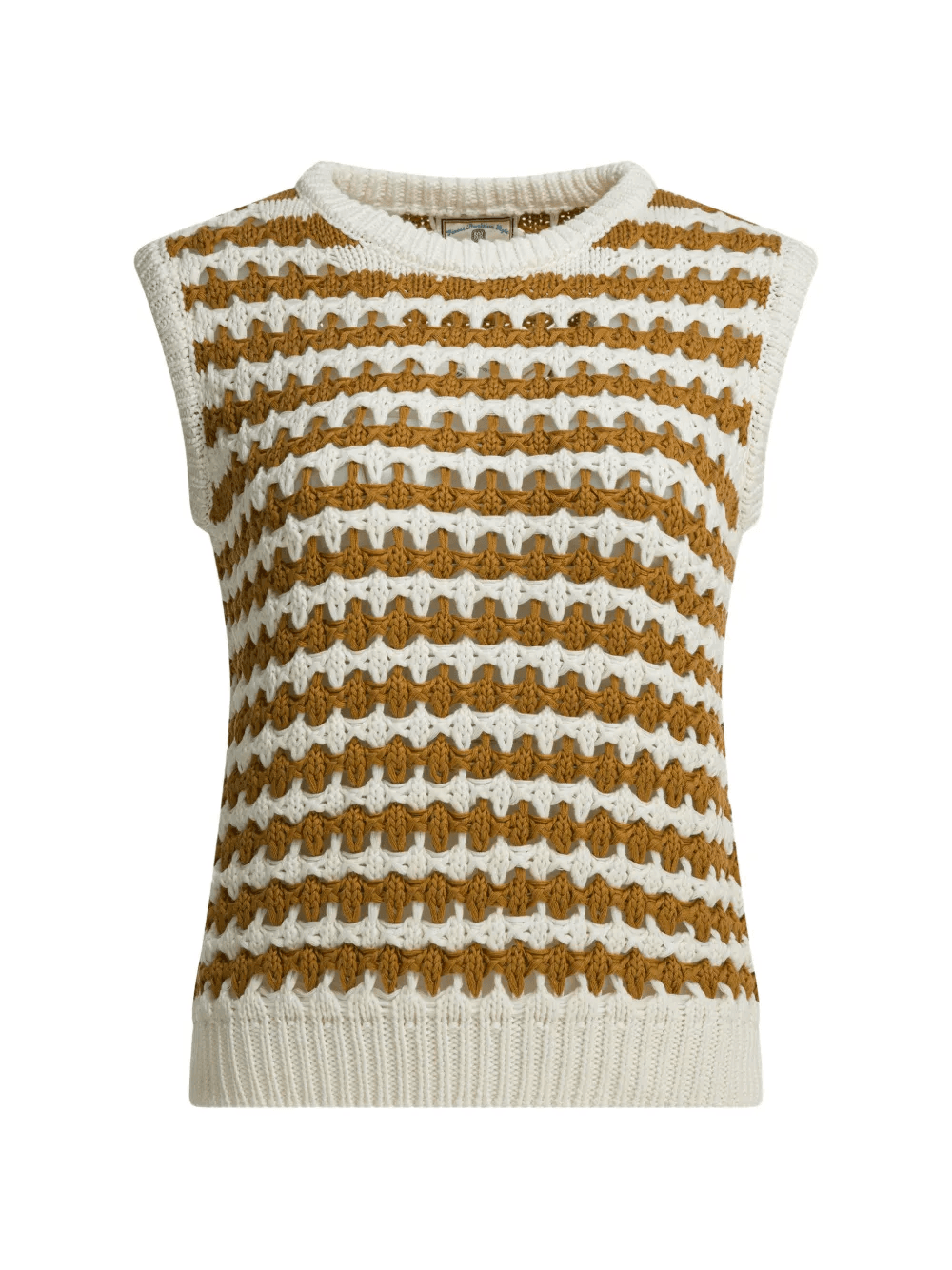 striped knitted vest - Image 1