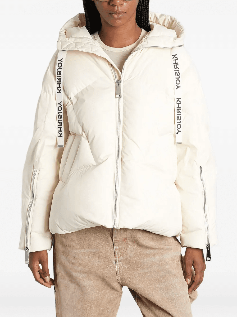 hooded quilted puffer jacket - Image 1