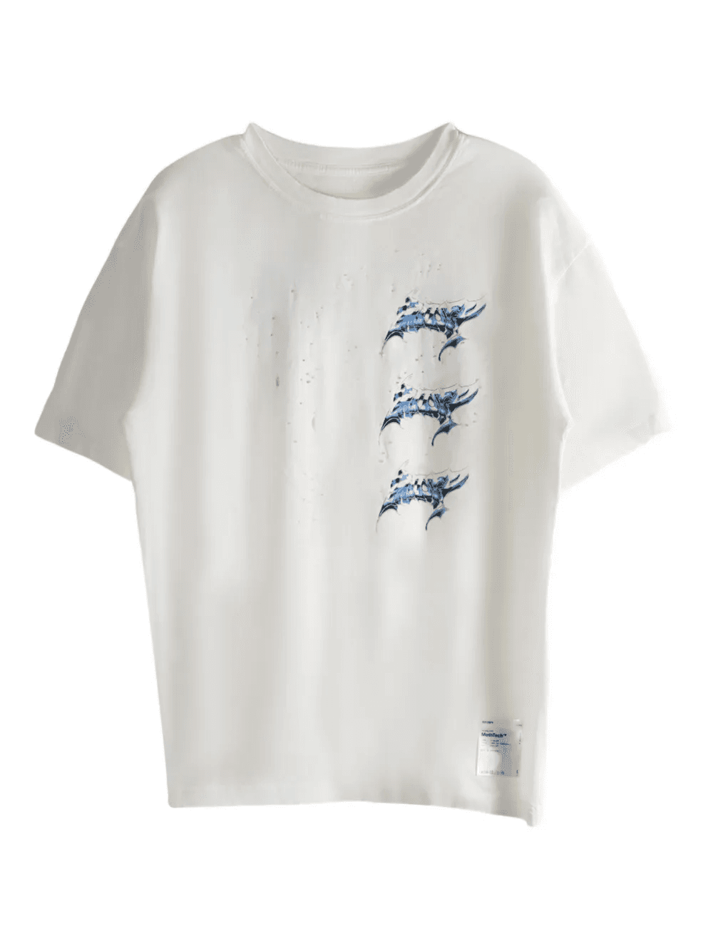 MothTech distressed print T-shirt - Image 1