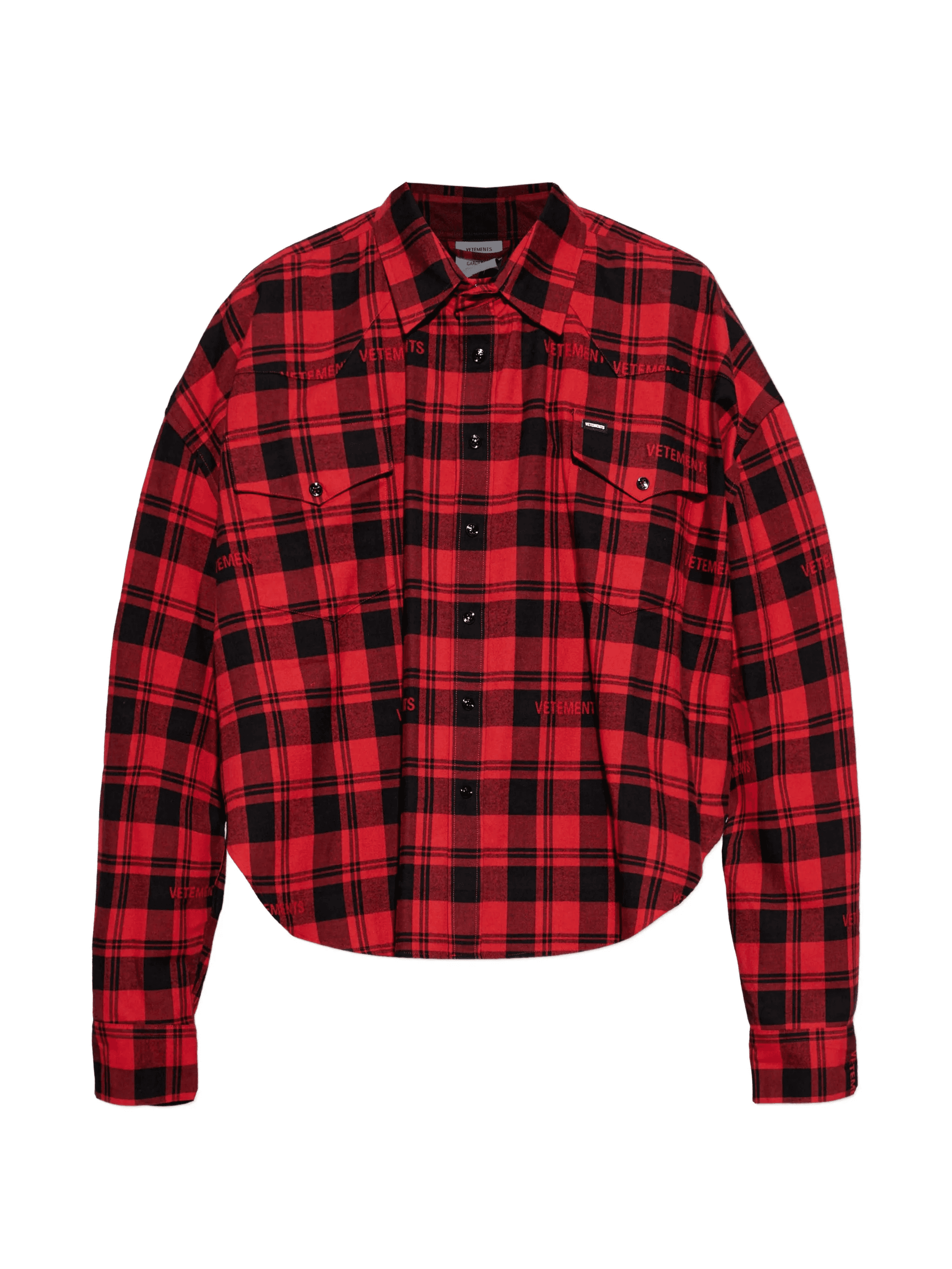 checked chest-pocket shirt - Image 1