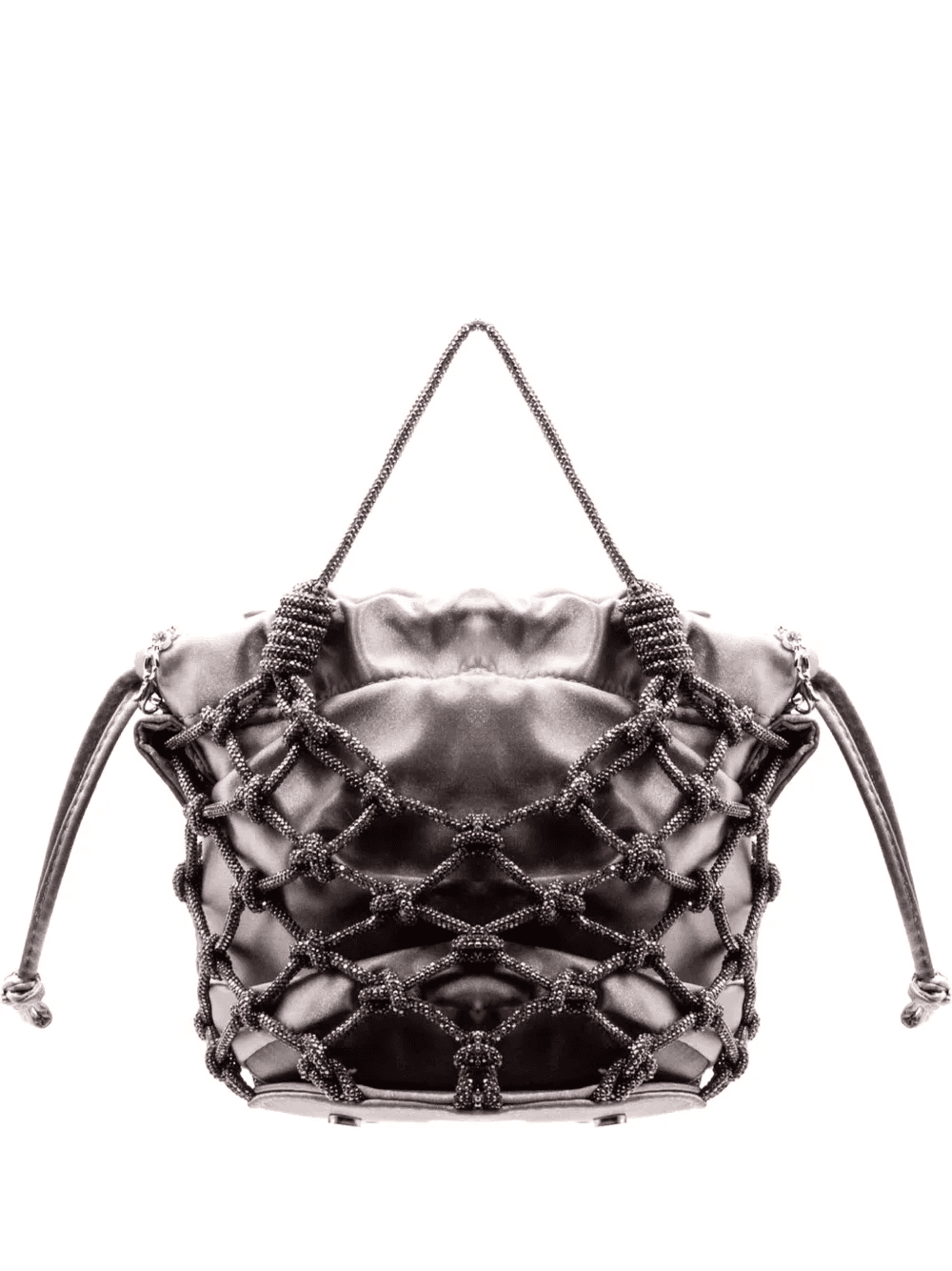 mesh rhinestone tote bag - Image 1
