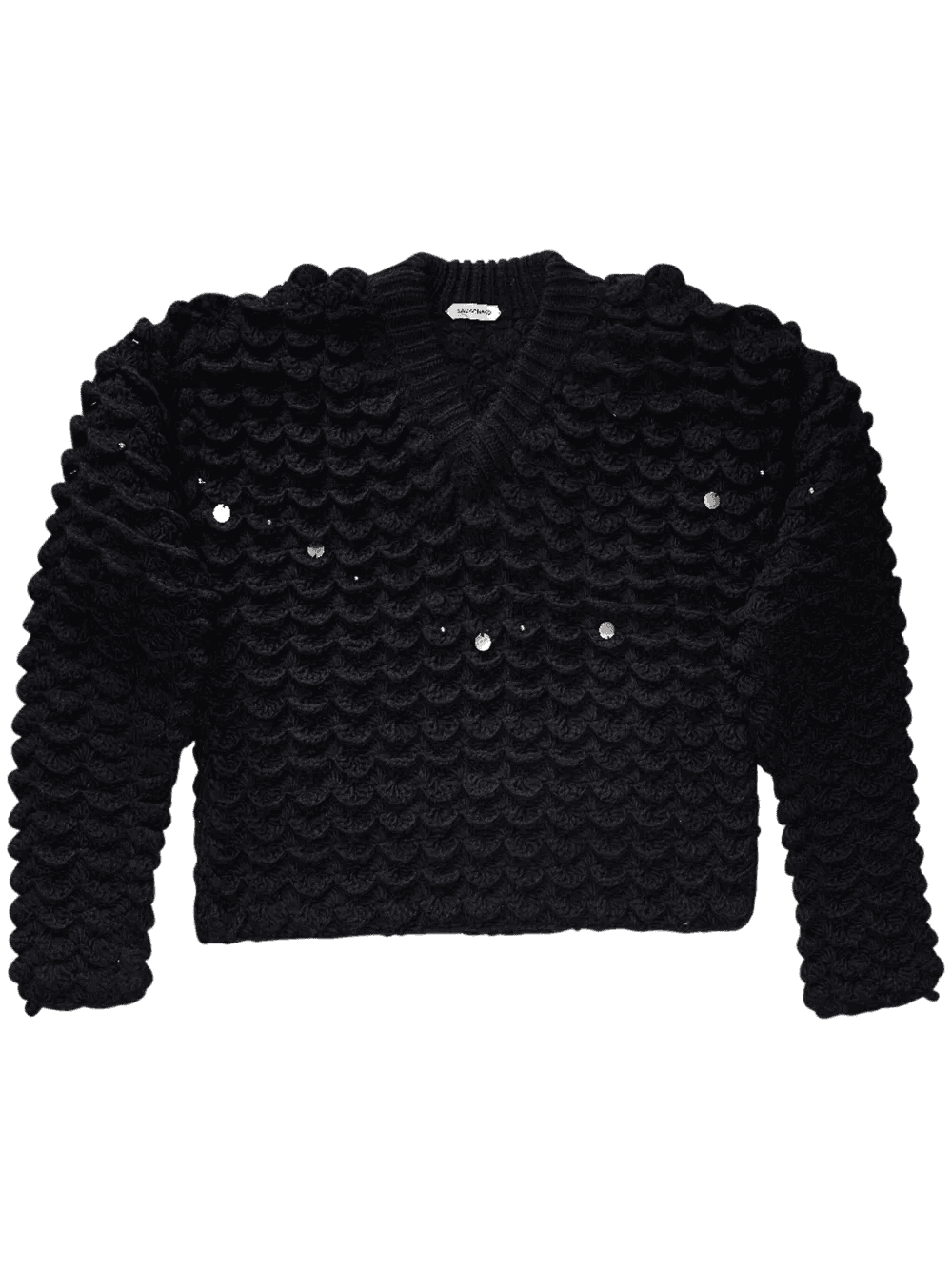 embellished V-neck jumper - Image 1