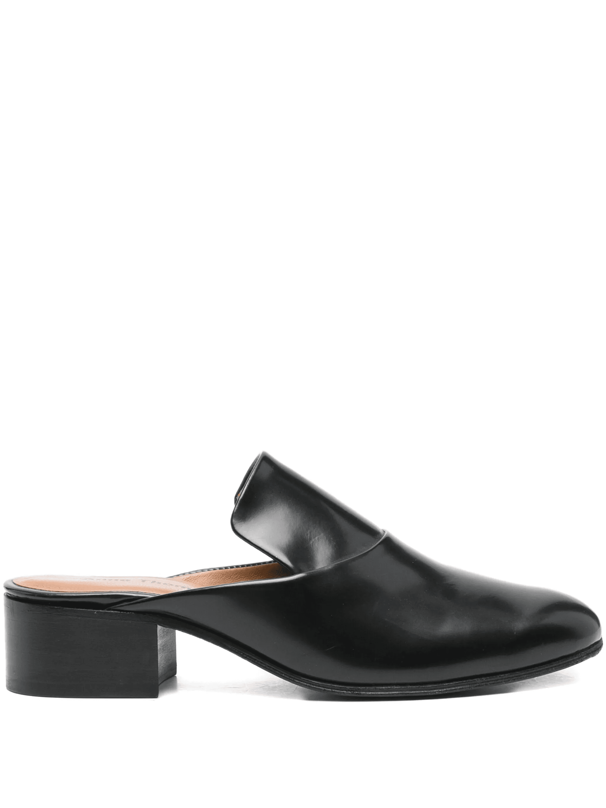 40mm leather block-heel mules - Image 1