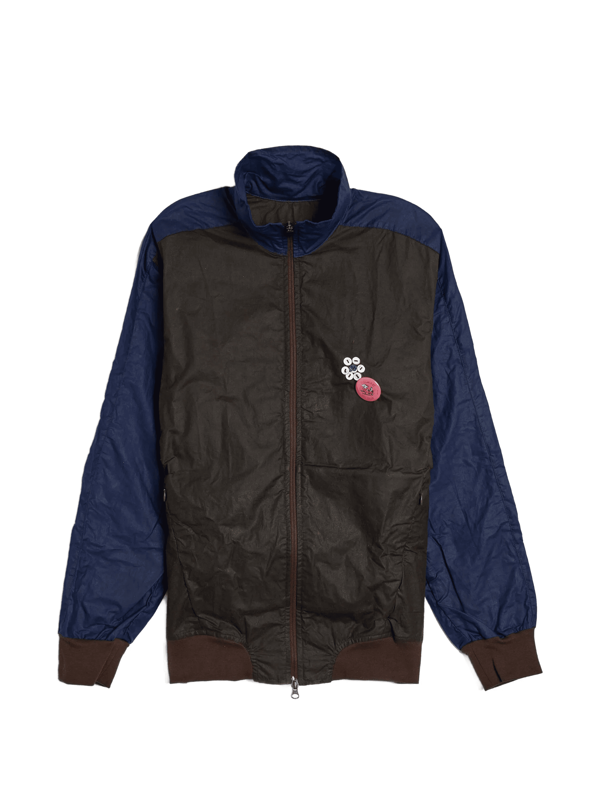 appliqué zip track jacket - Image 1
