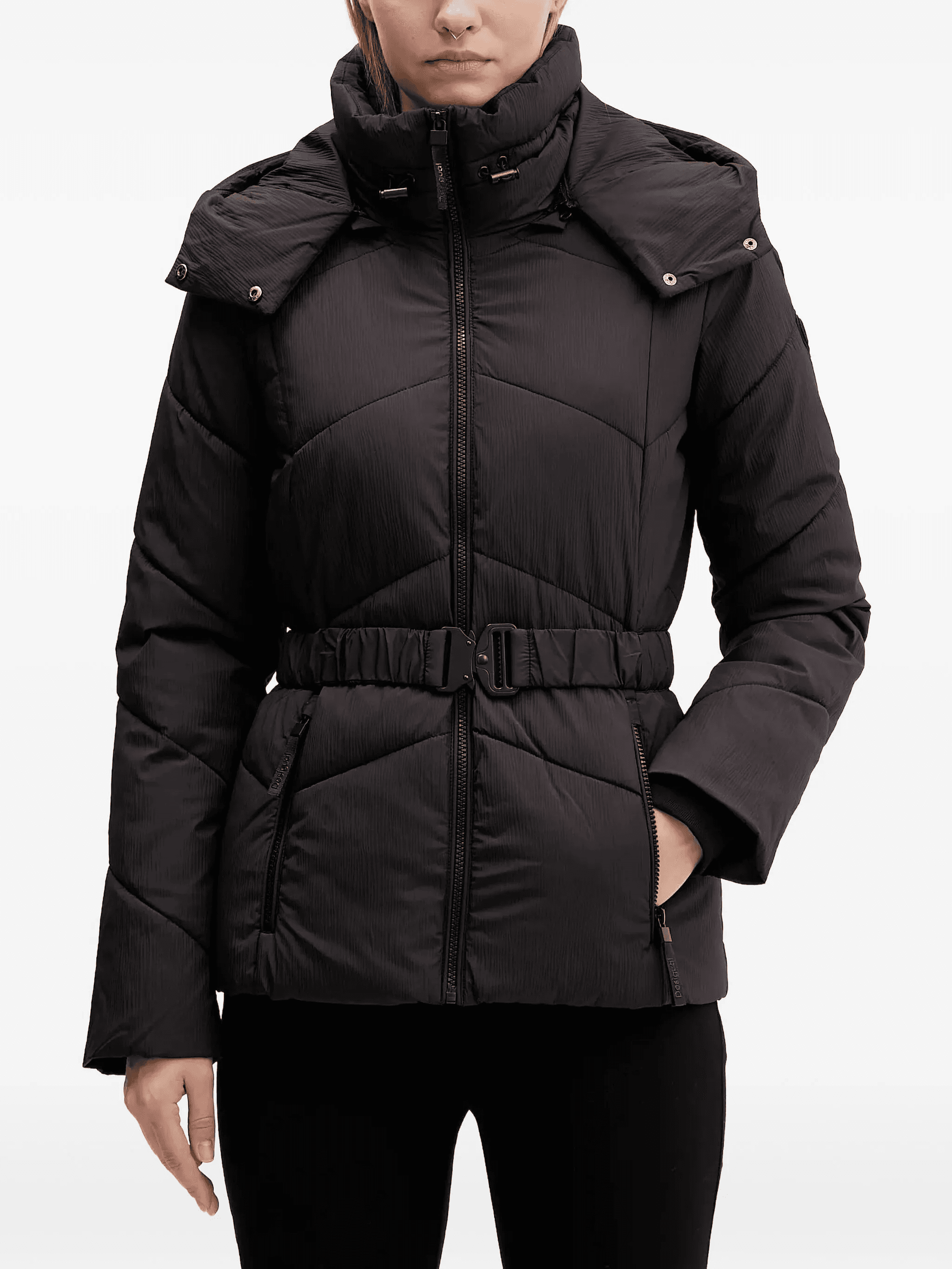 zip-fastening padded jacket - Image 1