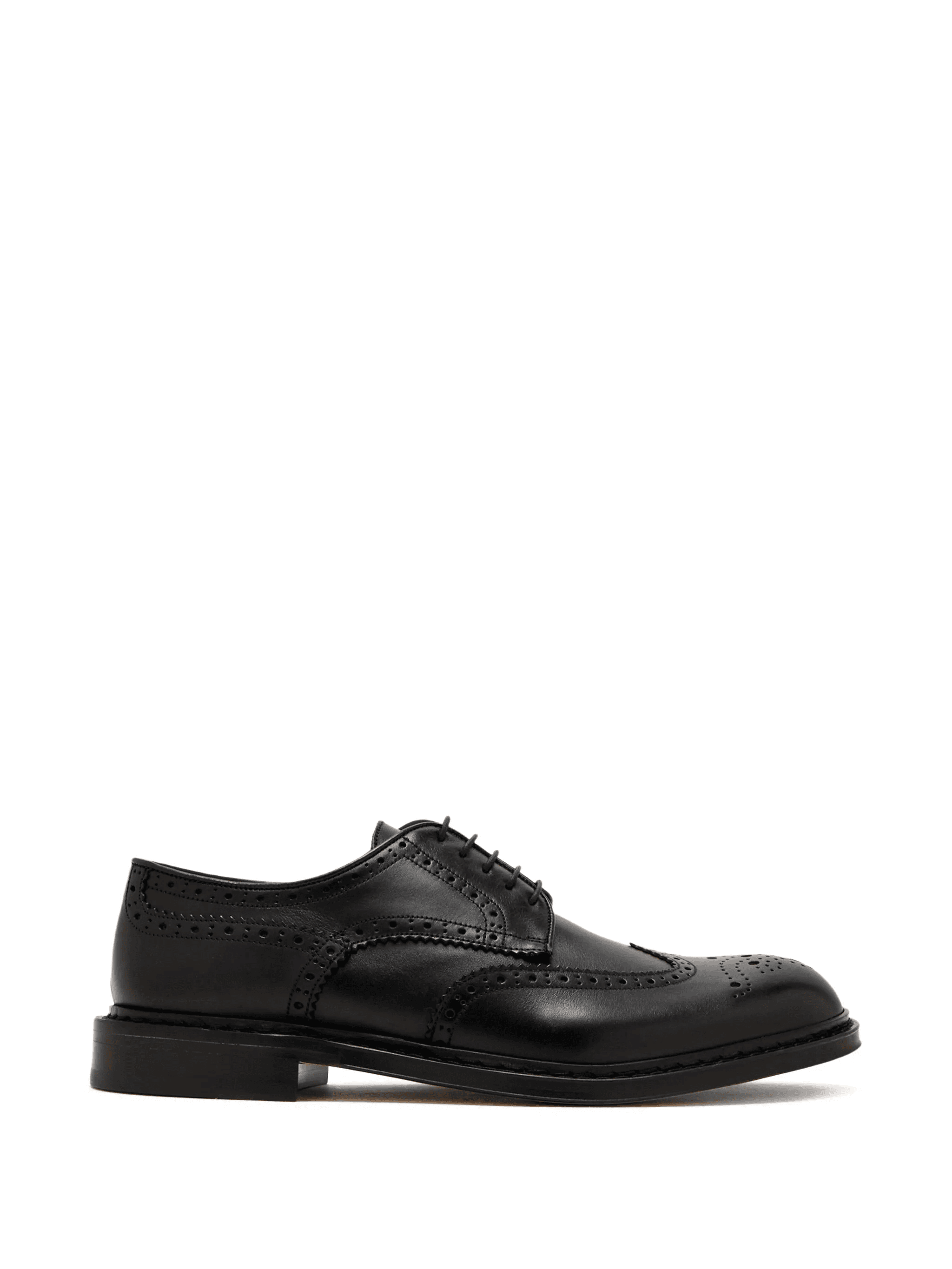 brogue-detail derby shoes - Image 1