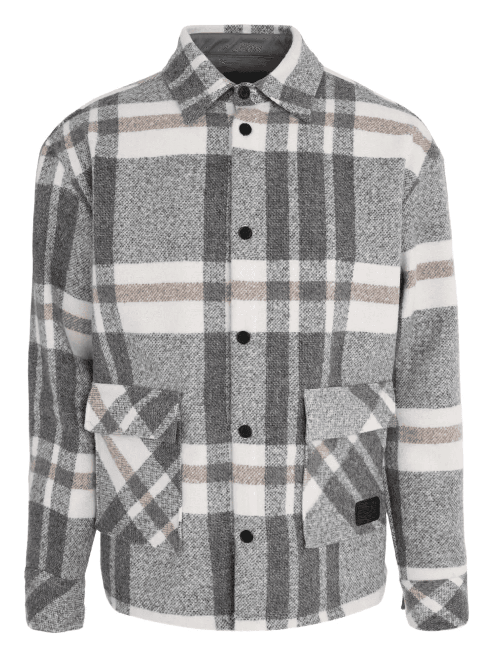 plaid long-sleeve shirt - Image 1
