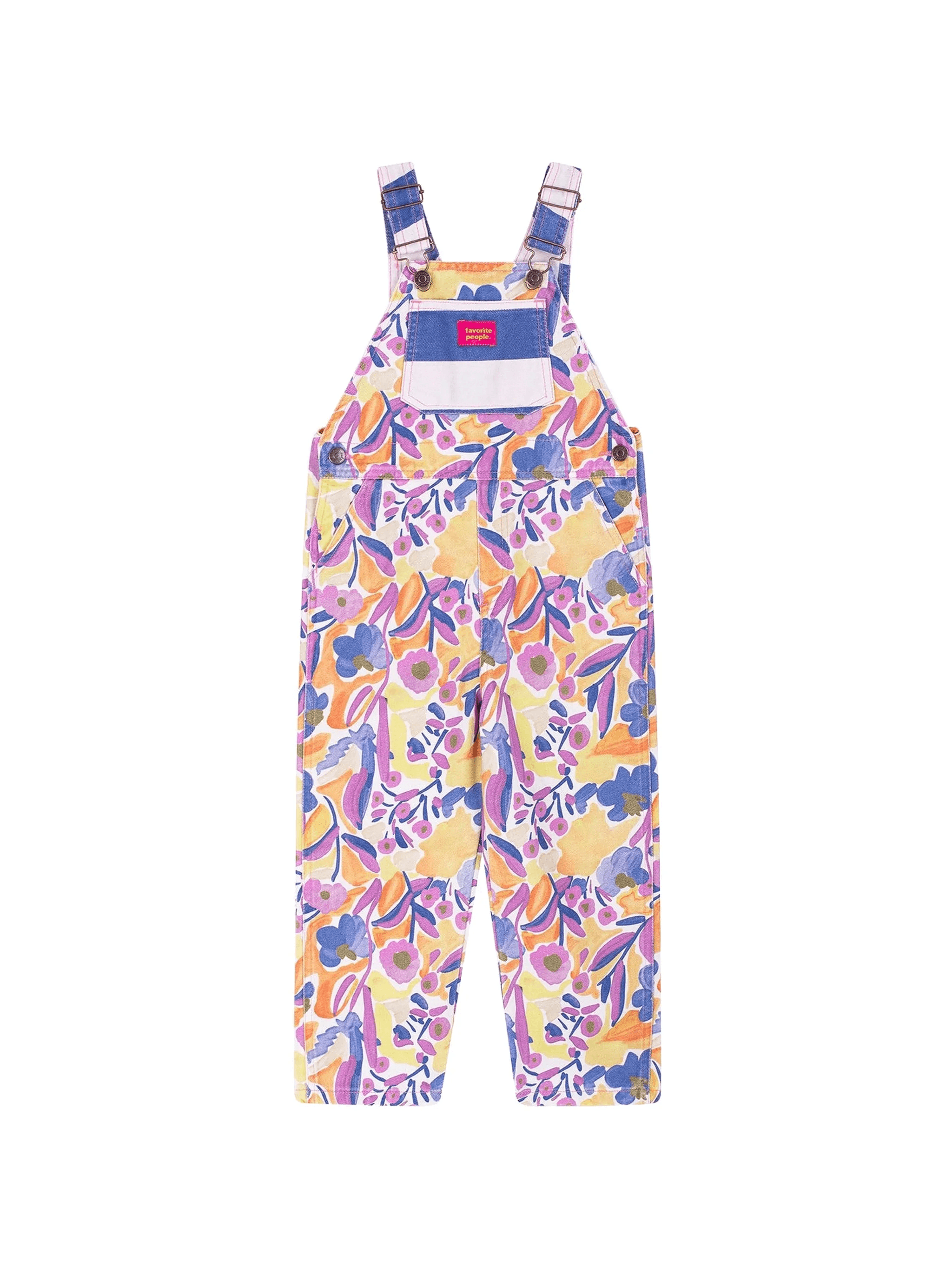 Firenze floral adjustable-straps dungarees - Image 1