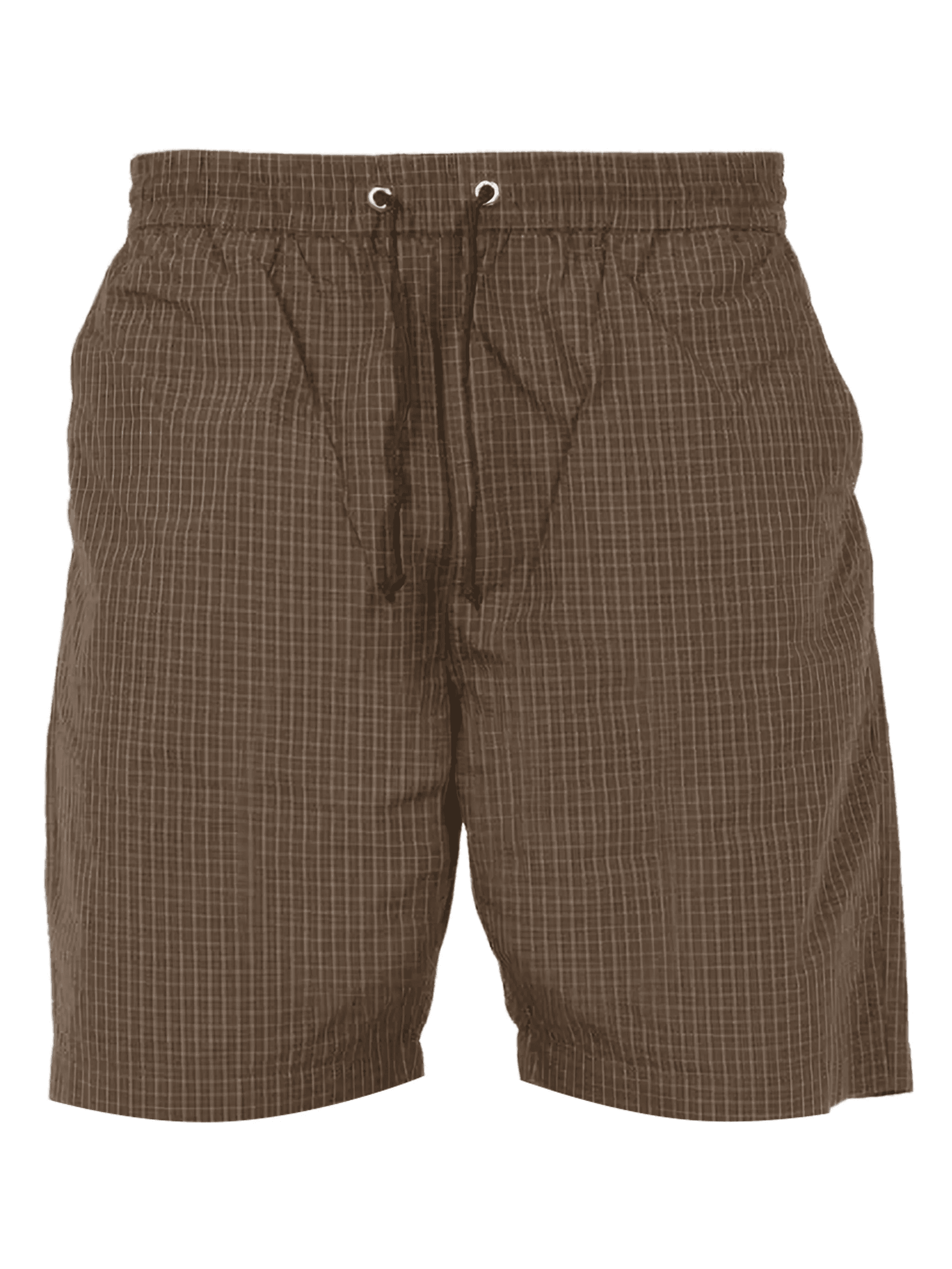 drawstring checked shorts - Image 1