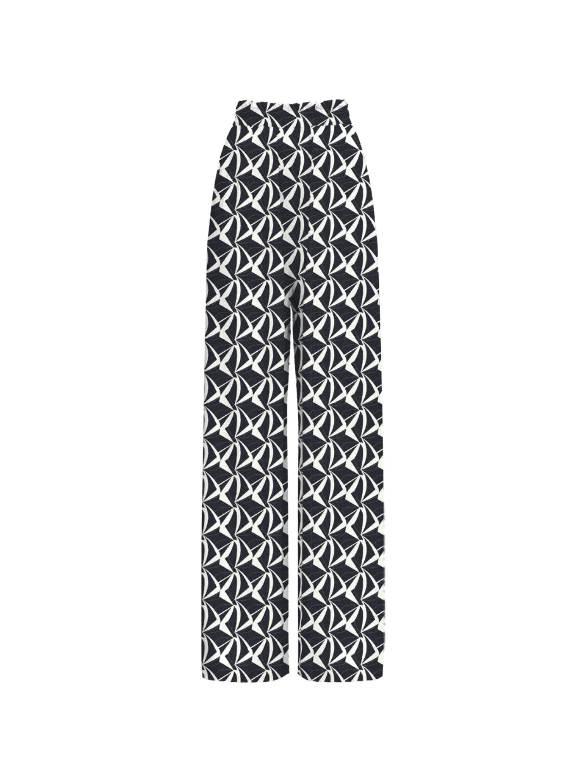 geometric-print trousers - Image 1