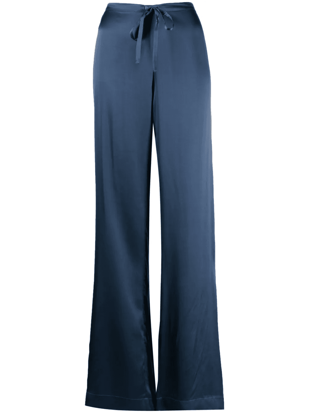 drawstring-waist silk palazzo trousers - Image 1