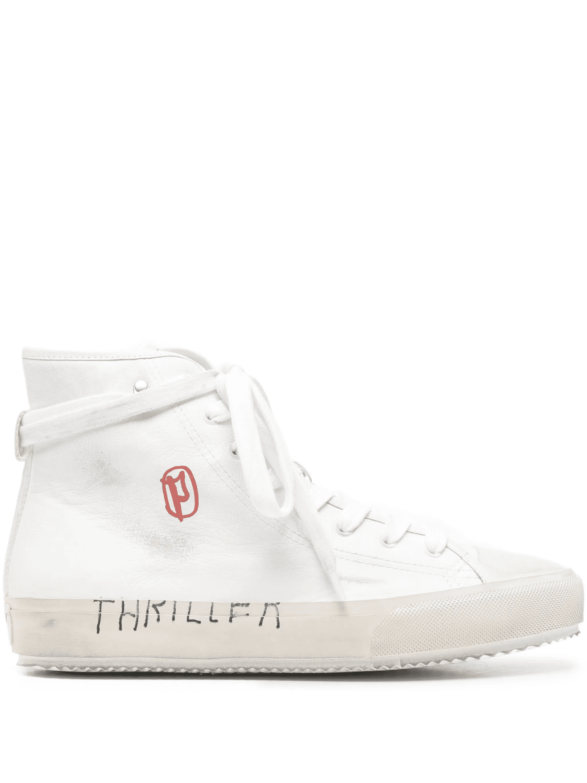 high-top graphic sneakers - Image 1