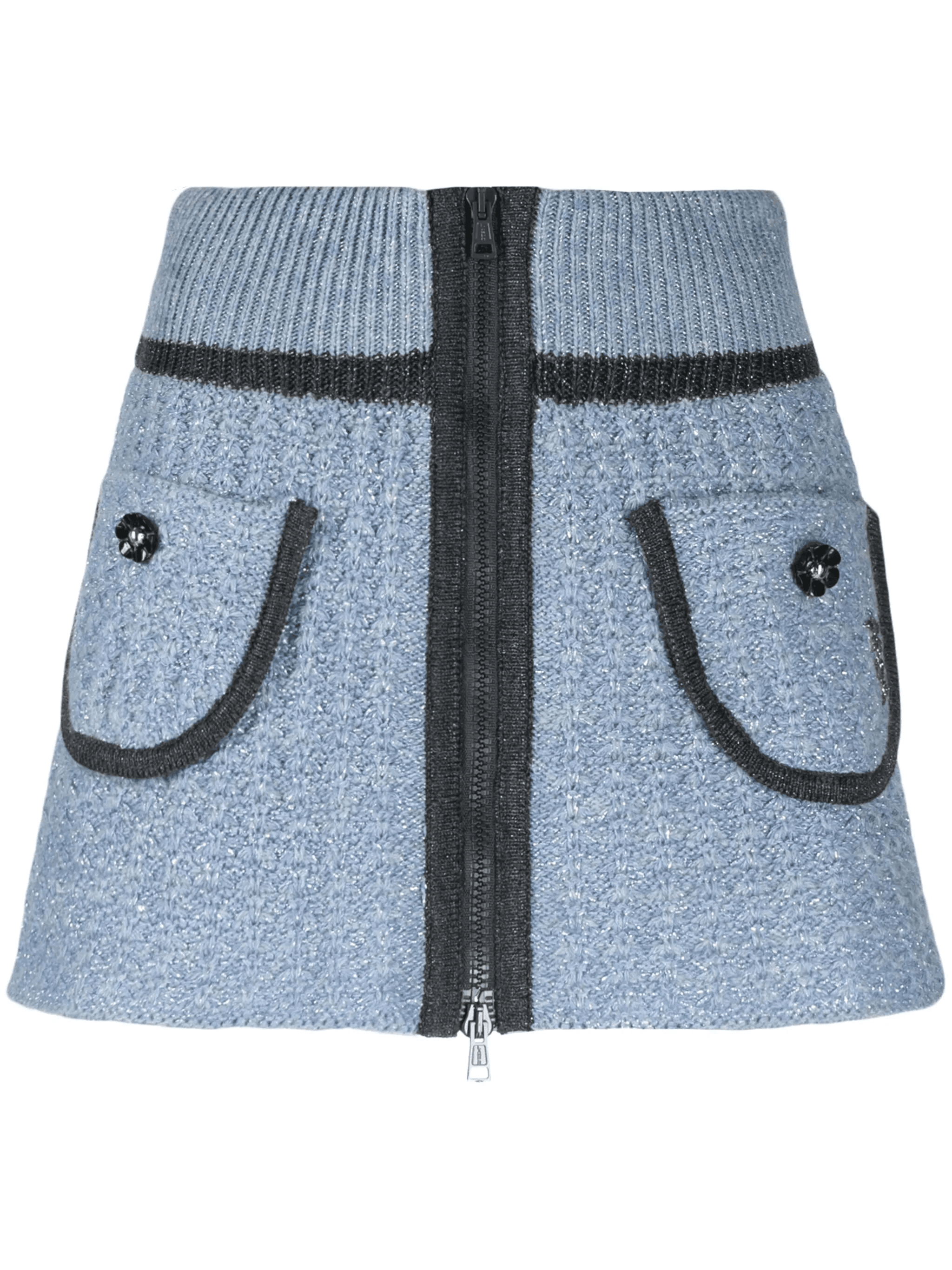 chunky-knit mini skirt - Image 1