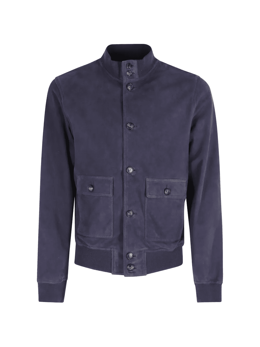 buttoned suede jacket - Image 1