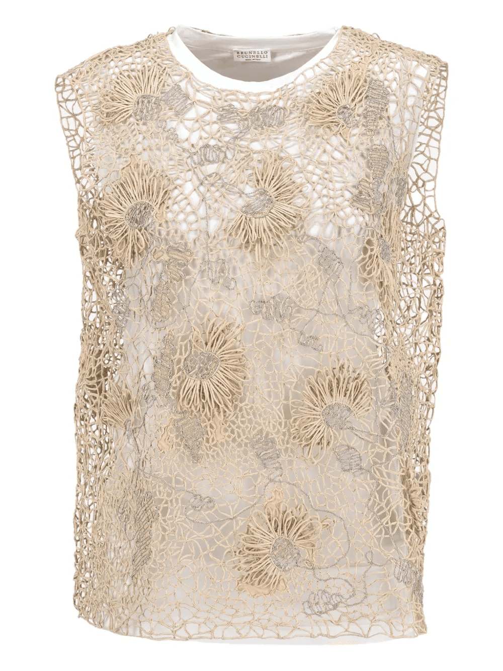 pre-owned floral-embroidered T-shirt - Image 1