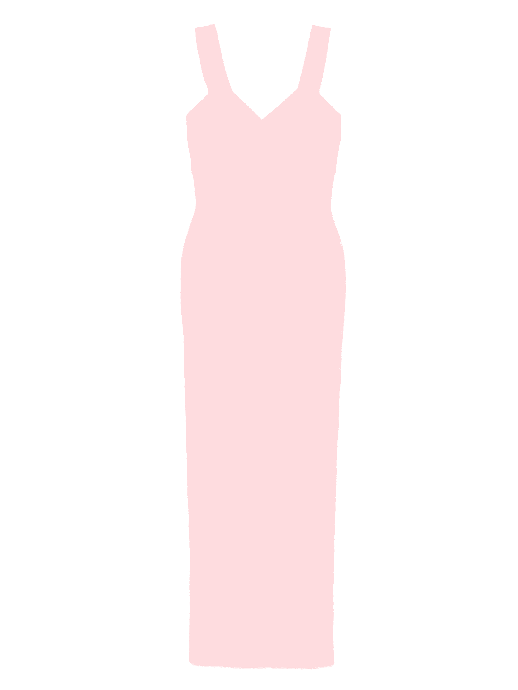 v-neck dress - Image 1