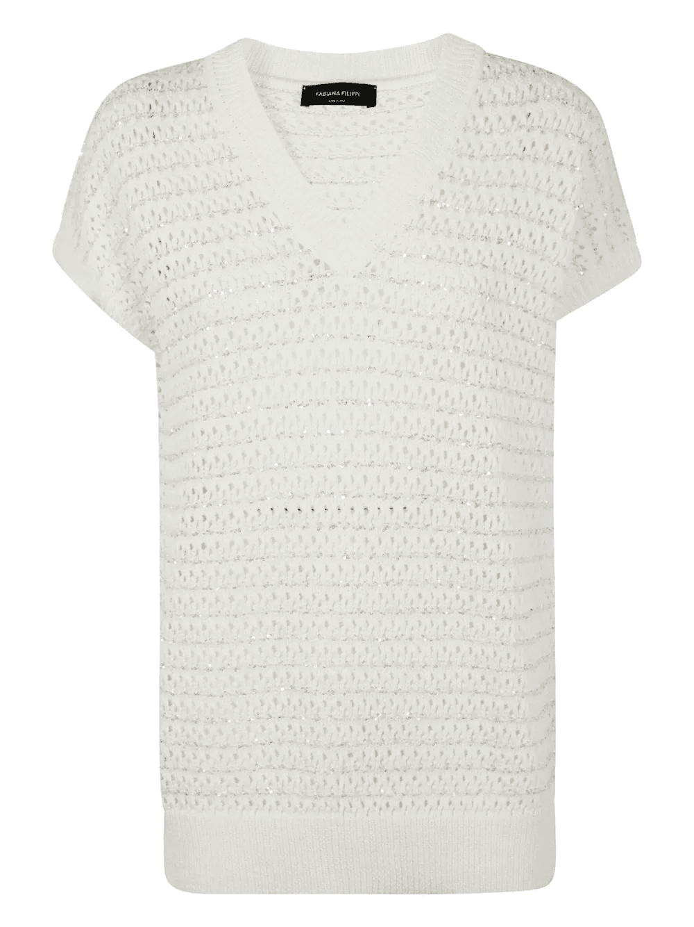 open-knit T-shirt - Image 1