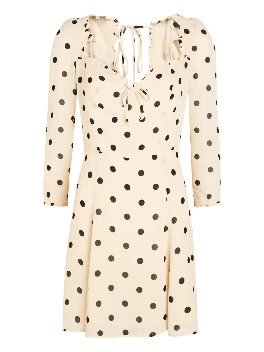 ruffled-trim polka-dot dress - Image 1